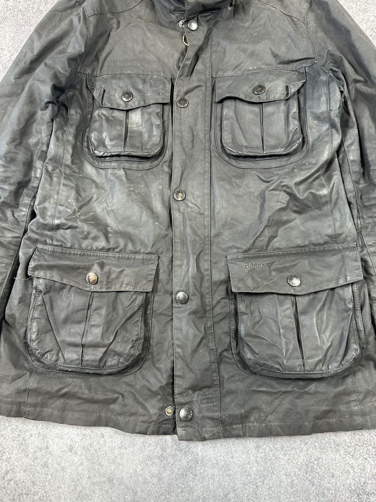 Barbour Vintage Barbour Wax Sapper Jacket UK Style Streetwear L Size US L / EU 52-54 / 3 - 2 Thumbnail