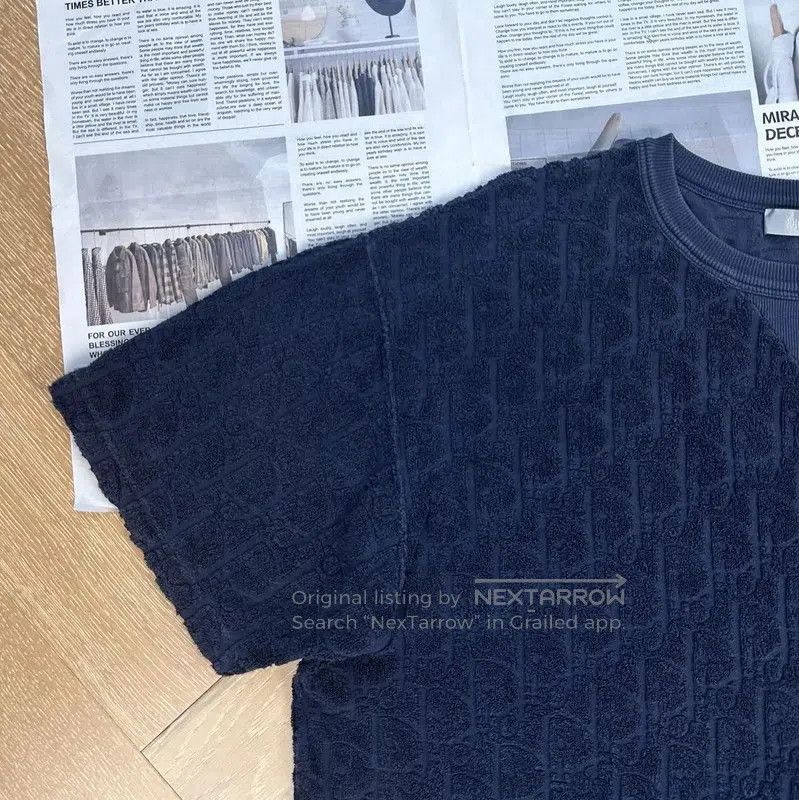 Dior Dior Men's Navy T-Shirt L Size . Size US L / EU 52-54 / 3 - 6 Thumbnail