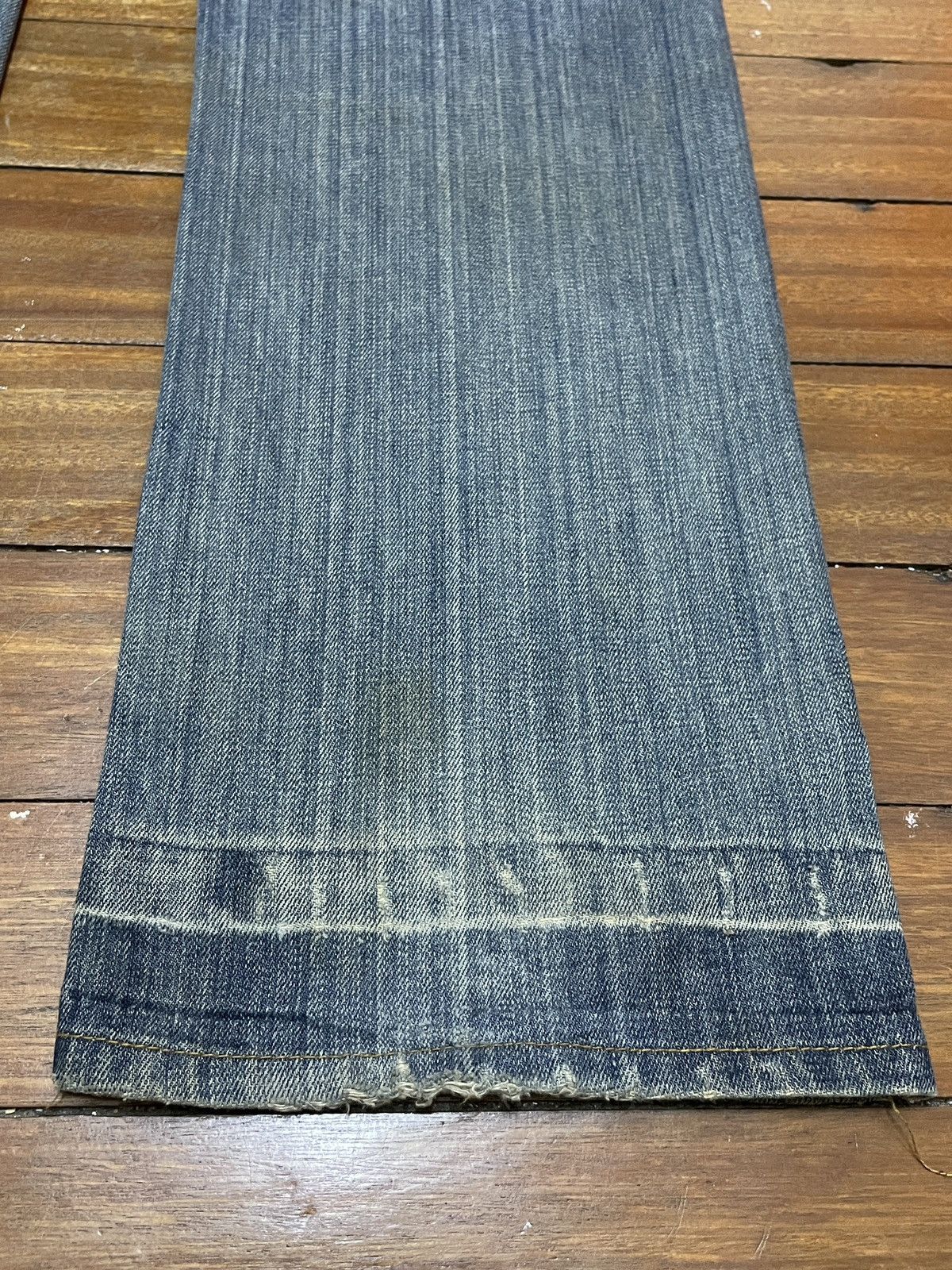 Replay Rare Design Vintage Brand Replay Big Logo Flared Jeans 1990s Size US 32 / EU 48 - 7 Thumbnail