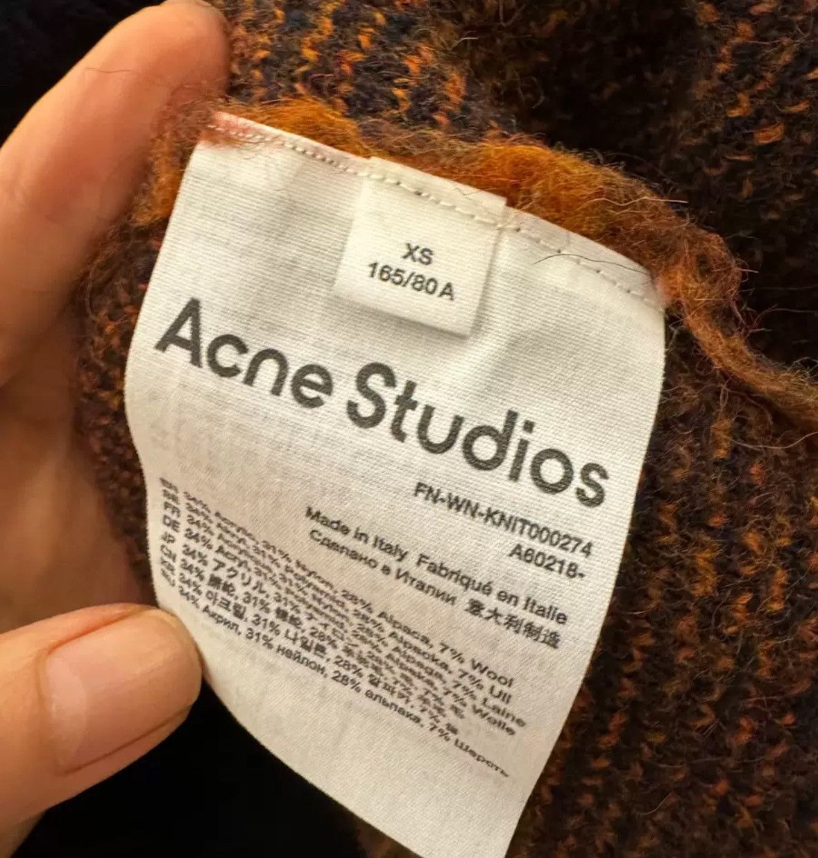 Acne Studios Acne studios Wool V-neck pullover sweater Size US XS / EU 42 / 0 - 5 Thumbnail