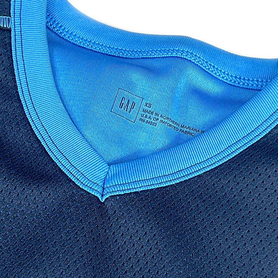 Gap Gap Sleeveless Navy Mesh T-Shirt Size US XS / EU 42 / 0 - 4 Thumbnail
