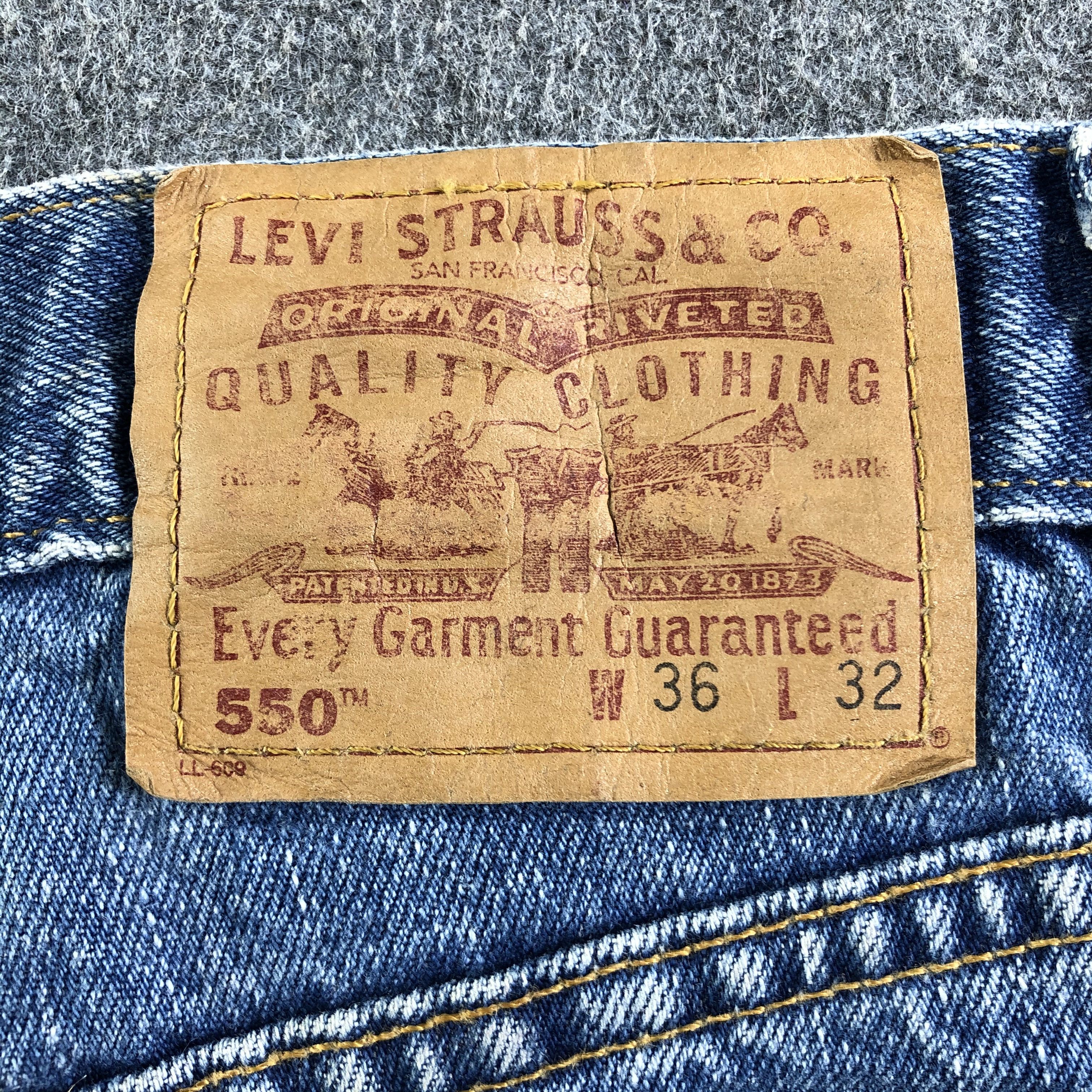Levi's Vintage 90s Blue Wash Levis 550 Jeans-J3120 Size US 36 / EU 52 - 5 Thumbnail