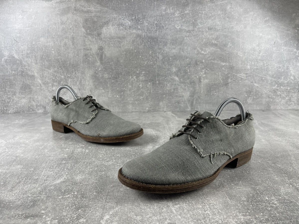 Other Minimalist Avant Garde Gray Marsala Denim Formal Shoes Size US 8 / IT 38 - 4 Thumbnail