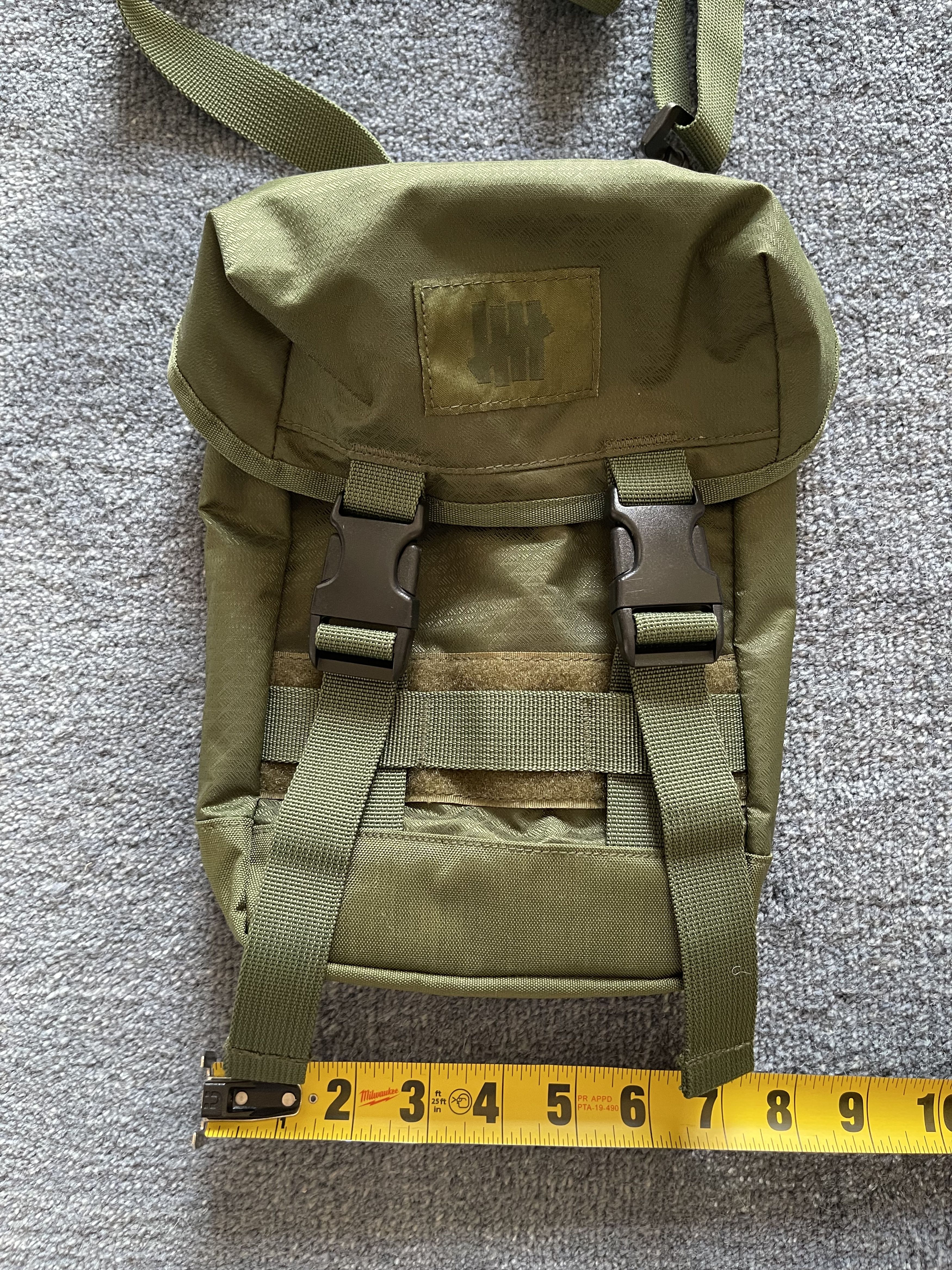Undefeated UNDEFEATED Crossbody Shoulder Bag Olive Nylon Geometric Size ONE SIZE - 12 Thumbnail