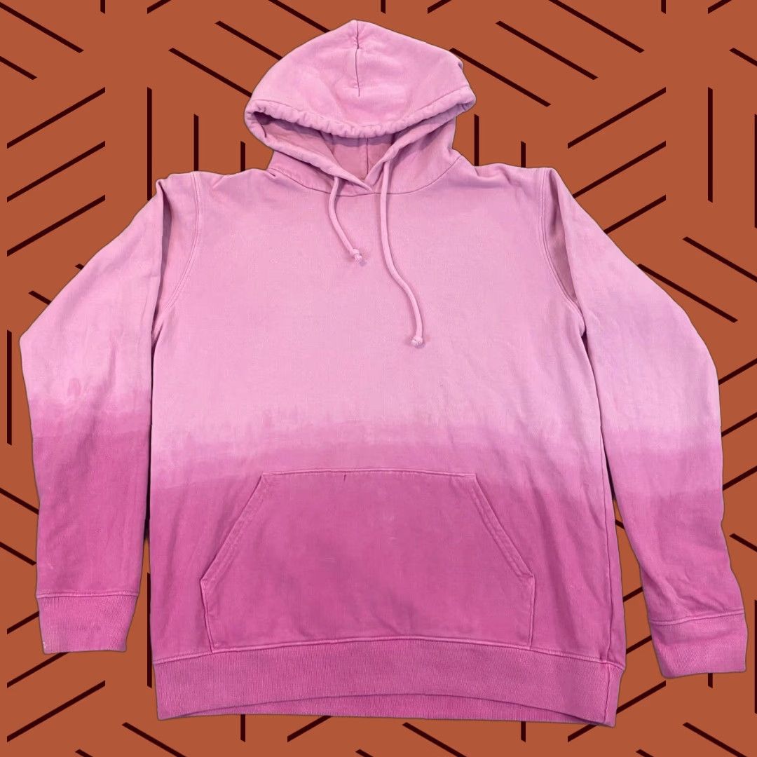 Outerknown VINTAGE OUTERKNOWN Hoodie Jacket Mens Large Pink Sunfade Hooded Long Sleeve USA Size US L / EU 52-54 / 3 - 1 Thumbnail