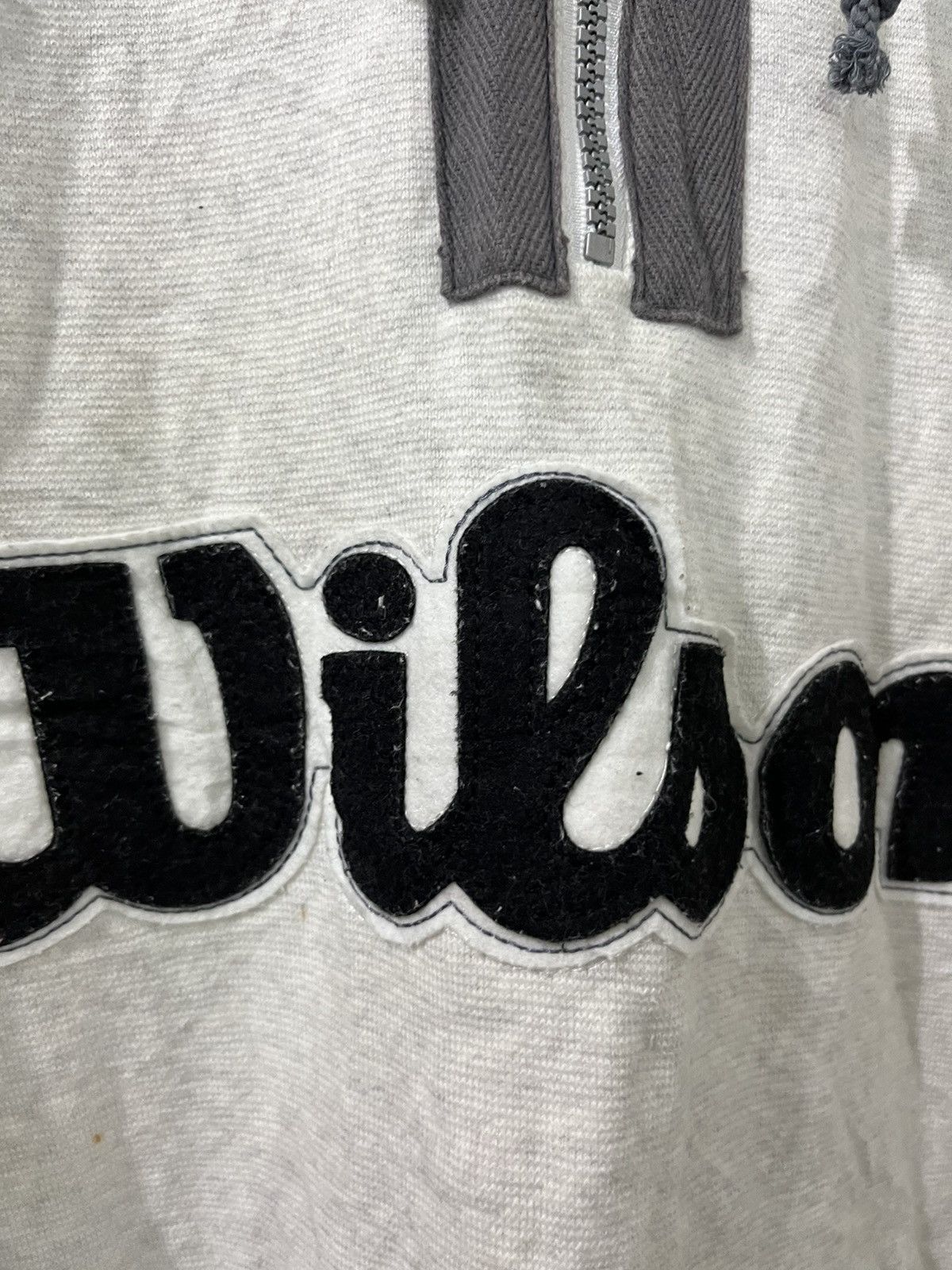 Wilson 🎱90s WILSON BIG LOGO HOODIE ZIPPER Size US XL / EU 56 / 4 - 5 Thumbnail