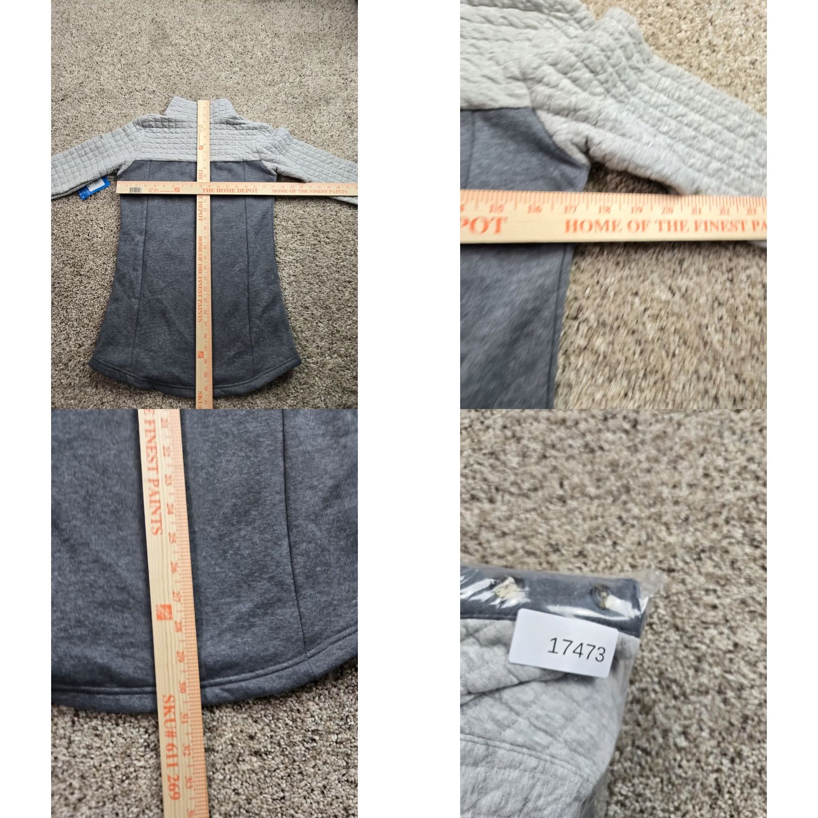 Vintage Columbia Sweatshirt Tunic XS Womens Gray Mock Neck Pockets NWT Size XS / US 0-2 / IT 36-38 - 8 Thumbnail