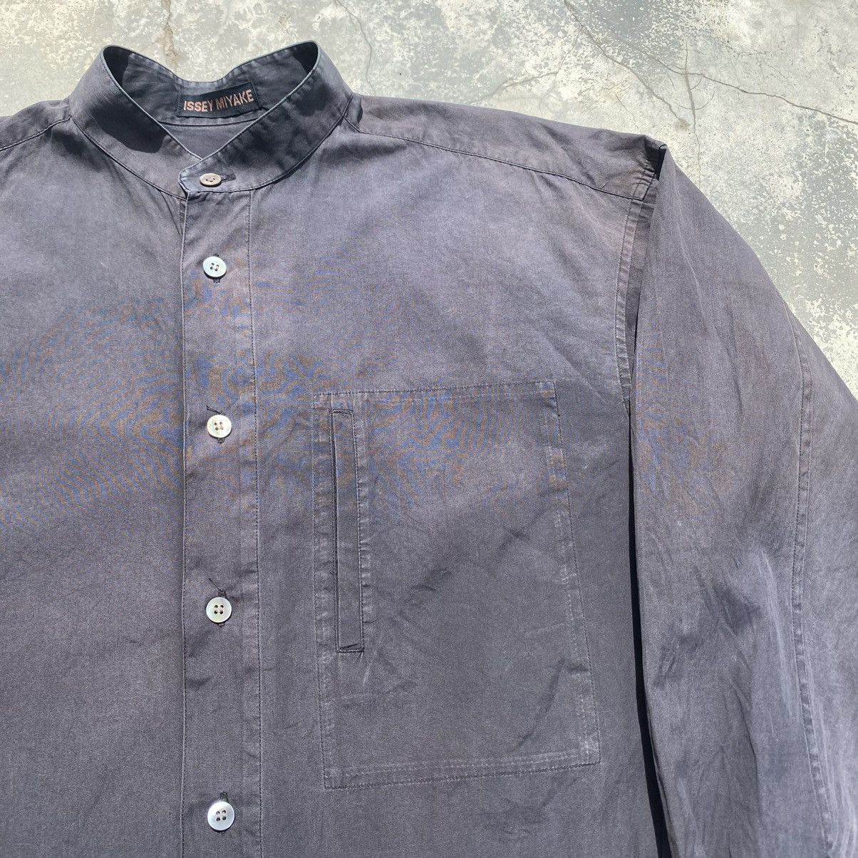 Homme Plisse Issey Miyake Very Rare 1980s ISSEY MIYAKE Mandarin Collar Shirt Size US L / EU 52-54 / 3 - 4 Thumbnail