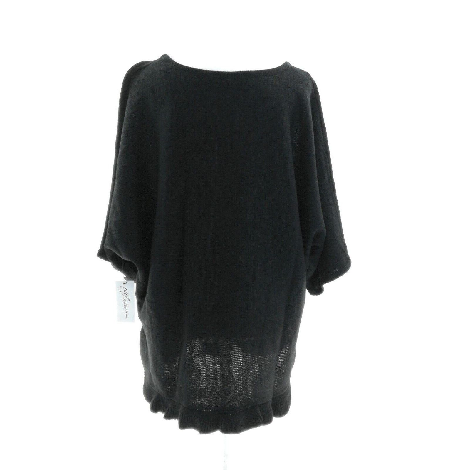 Other NY Collection Black Drp Shoulder Sweater - Size Small Size S / US 4 / IT 40 - 3 Thumbnail