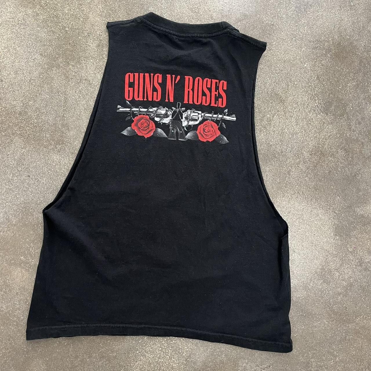 Vintage VTG 2000s Guns N Roses Band Cutoff Tank Top Skull Size US M / EU 48-50 / 2 - 2 Thumbnail