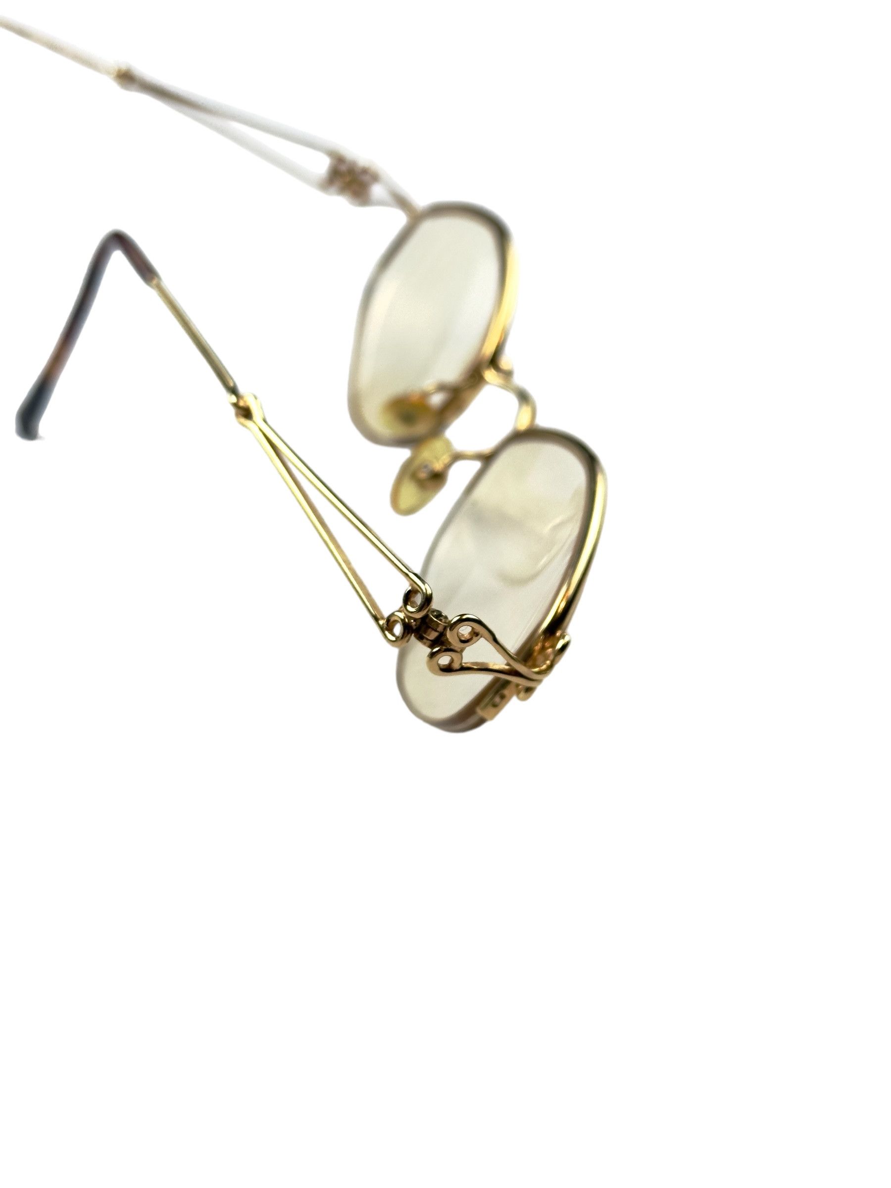 Vintage Gold Plated Henry Jullien Feriale Double OR glasses Size ONE SIZE - 13 Thumbnail