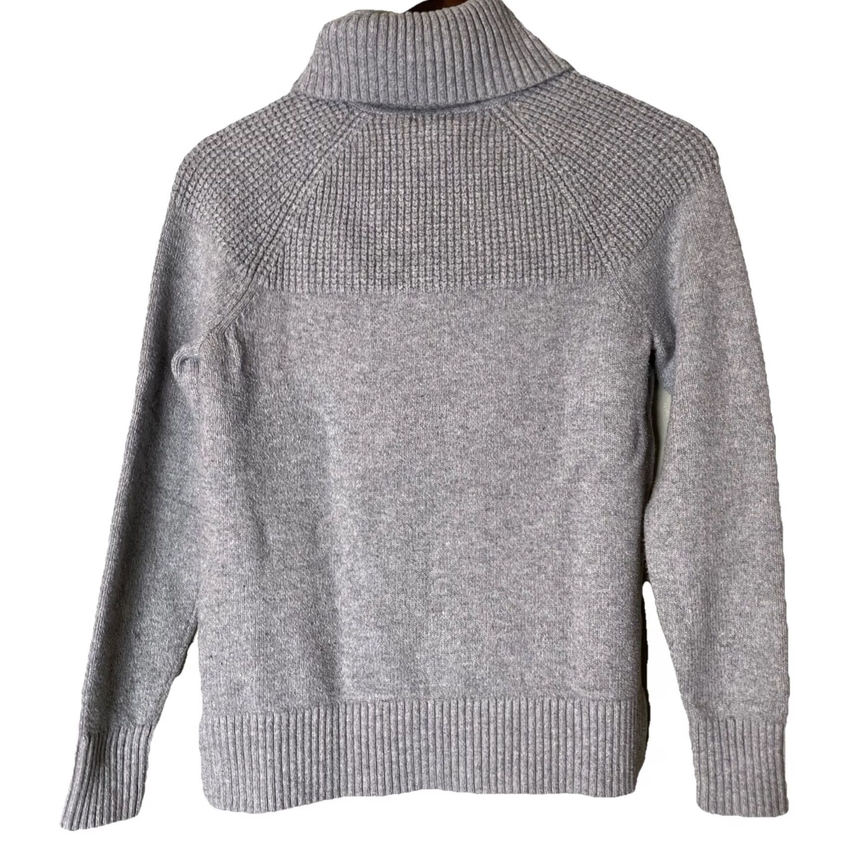 Vintage VINTAGE L.L. Bean Turtleneck Sweater Womens XS Reg Gray Textured Casual Cozy Warm Pullover Knit Sweatery? Size XS / US 0-2 / IT 36-38 - 4 Thumbnail
