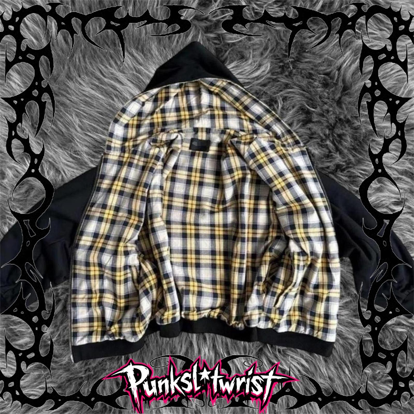 Vintage Double-Sided American Retro Plaid Hoodie Size US M / EU 48-50 / 2 - 2 Thumbnail