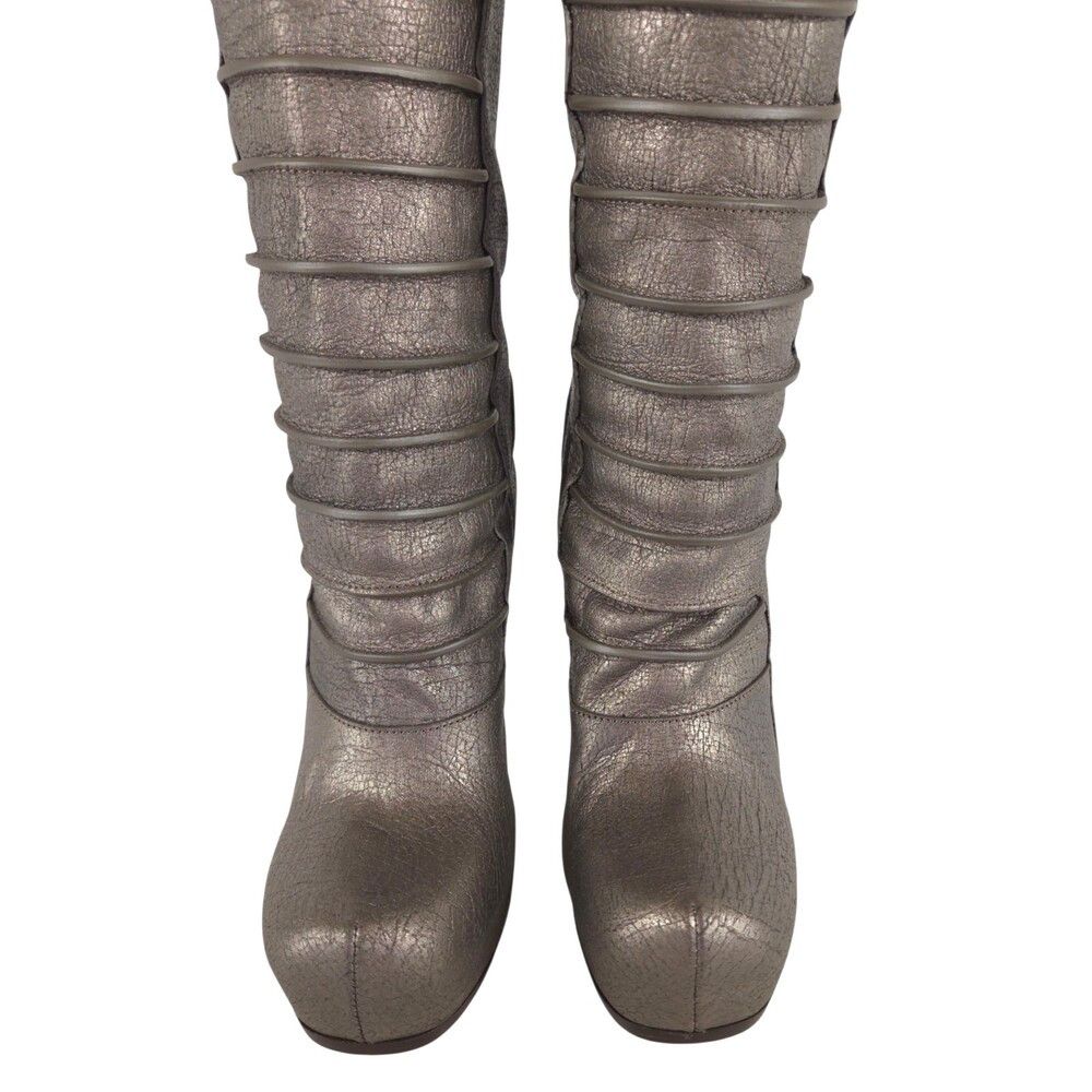 Rick Owens Rick Owens Ruhlmann Boots US 6 EU 36 Womens Silver $2330 Size US 6 / IT 36 - 6 Thumbnail
