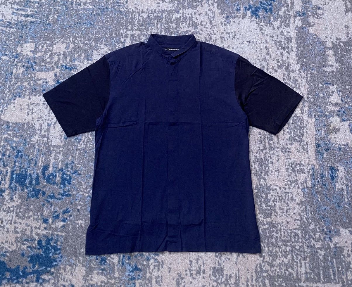 Issey Miyake Issey Miyake Hidden Button Two Tone Shirt Size US XL / EU 56 / 4 - 1 Thumbnail