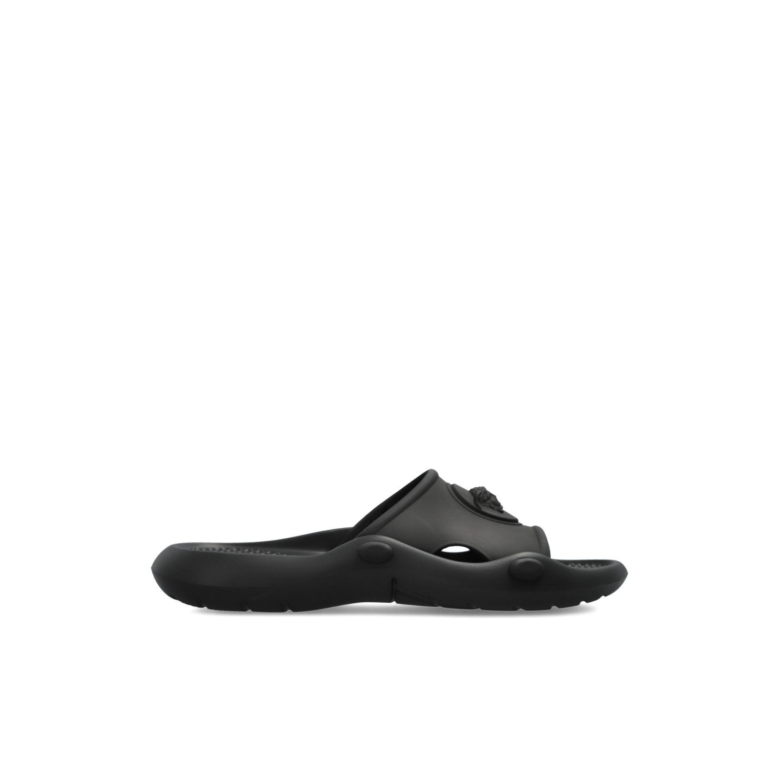 Versace VERSACE La Medusa Black Rubber Slides New & Authentic (Men's Size US 13 / EU 46 - 1 Thumbnail