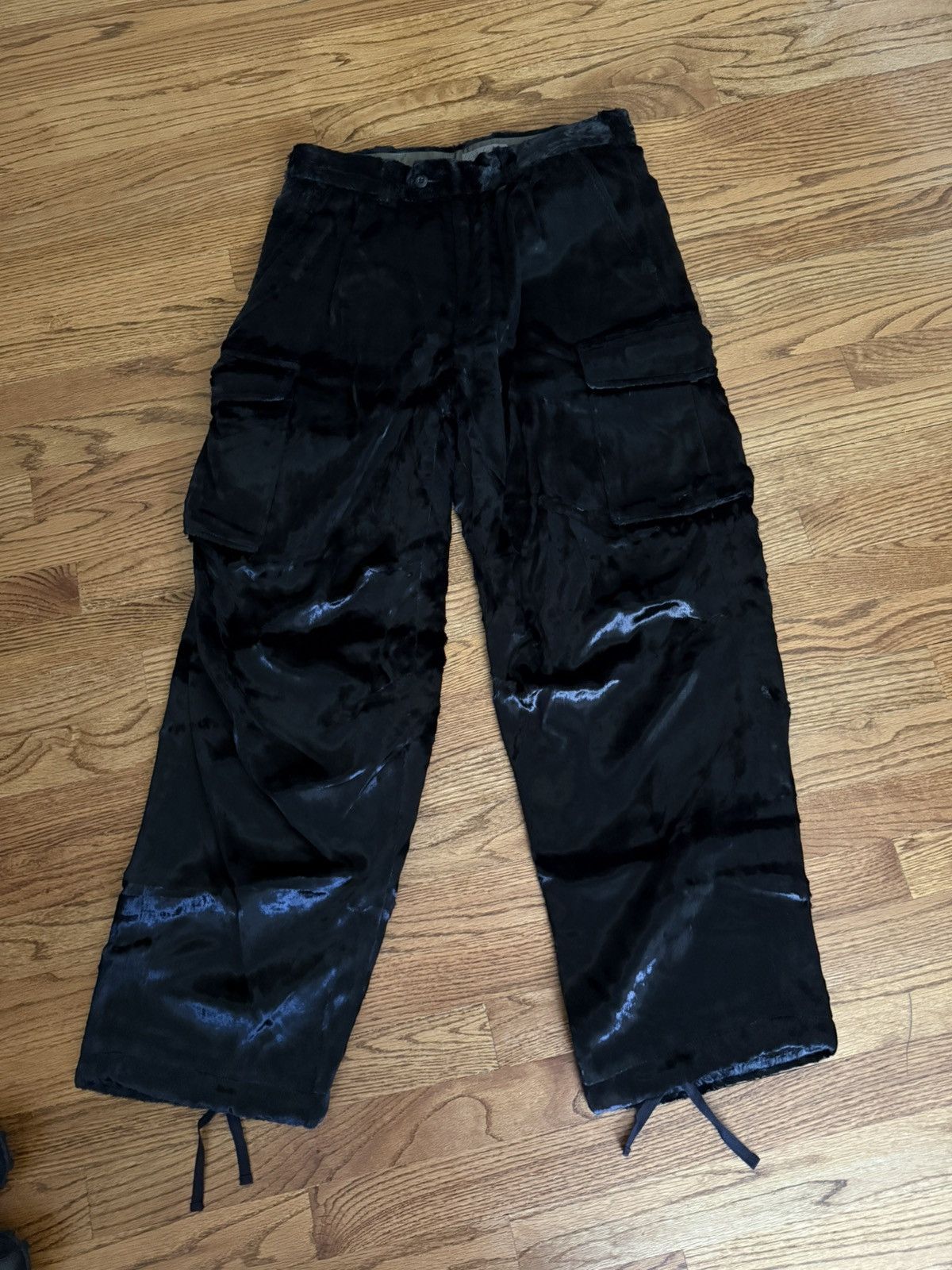 【※A】ヨウジヤマモト × シュプリーム 22AW ファーカーゴパンツ 極美品】ヨウジヤマモト × シュプリーム 22AW ファーカーゴパンツ