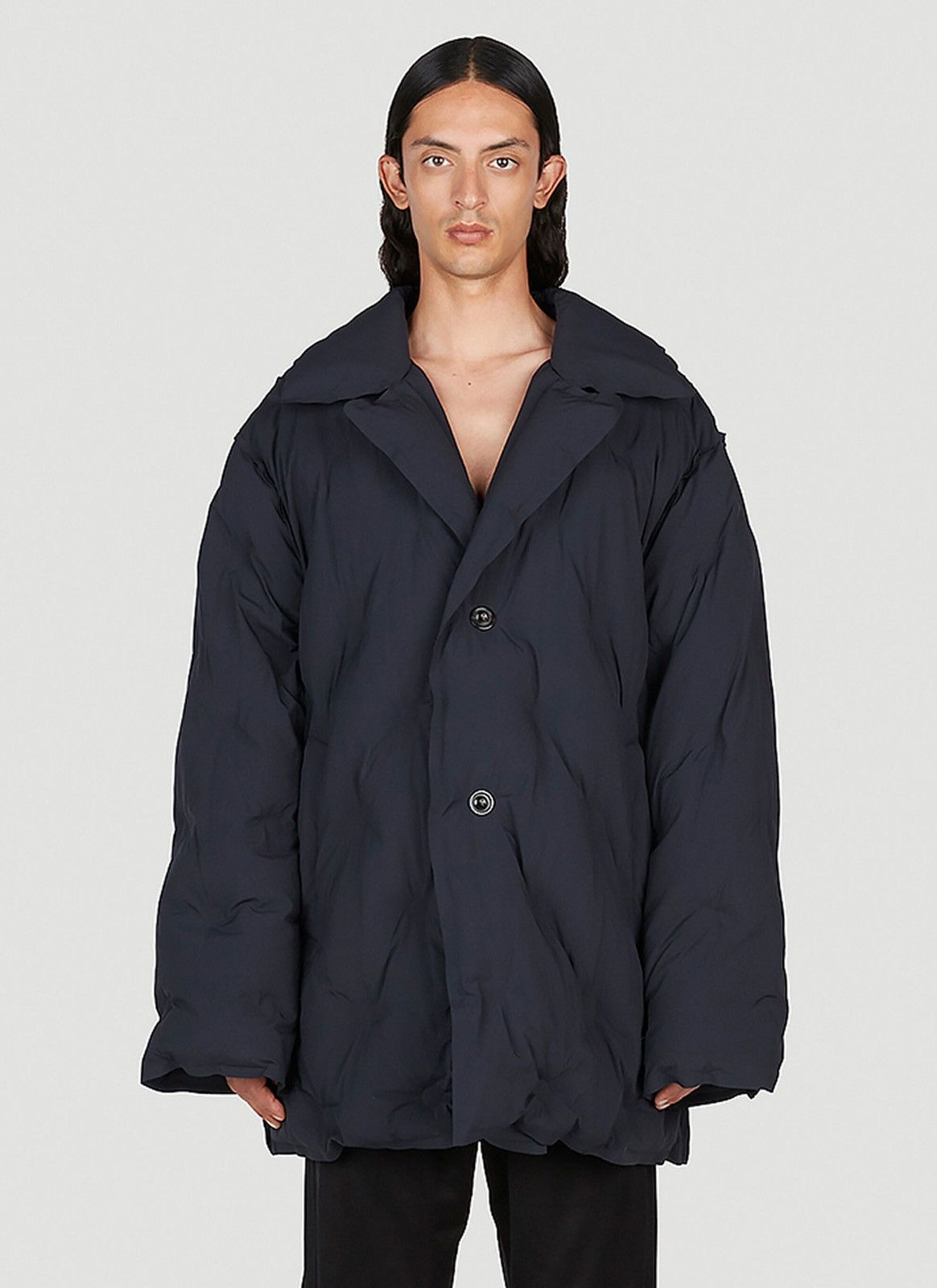image of Maison Margiela Glam Slam Padded Jacket 48 in Navy, Men's (Size Medium)