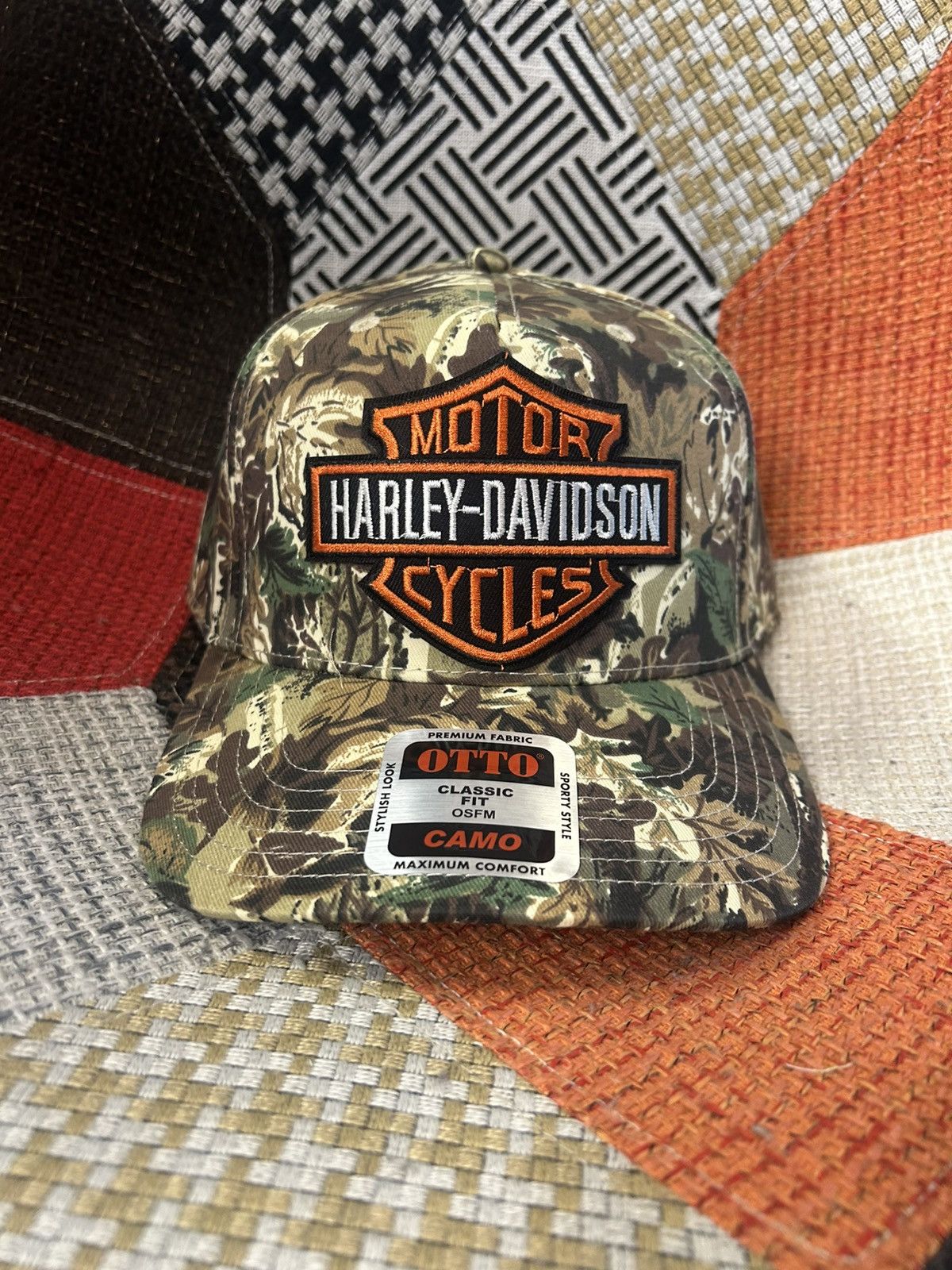 NEW HARLEY DAVIDSON CAMO BIKER HAT