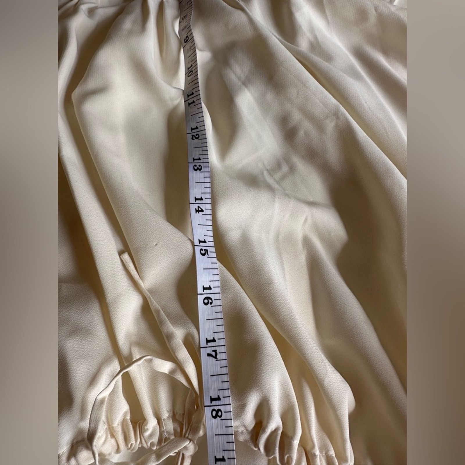 & Other Stories Robbie & Nikki Cream Peasant Blouse M Size M / US 6-8 / IT 42-44 - 4 Thumbnail