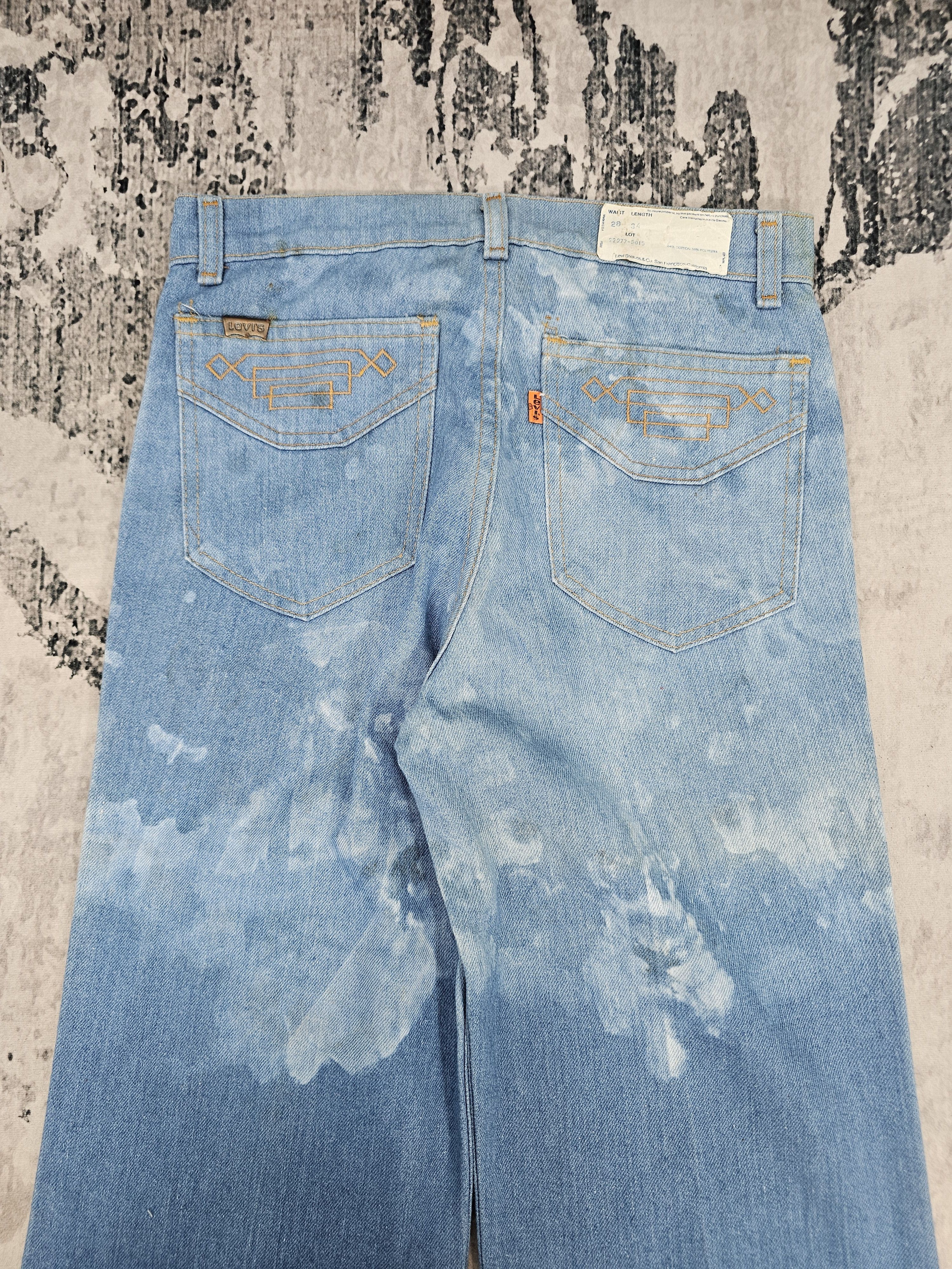 Levi's Vintage Clothing Vtg 70's LEVIS Boot Cut Flare Bleach Jeans Made In USA L0553 Size US 28 / EU 44 - 8 Thumbnail
