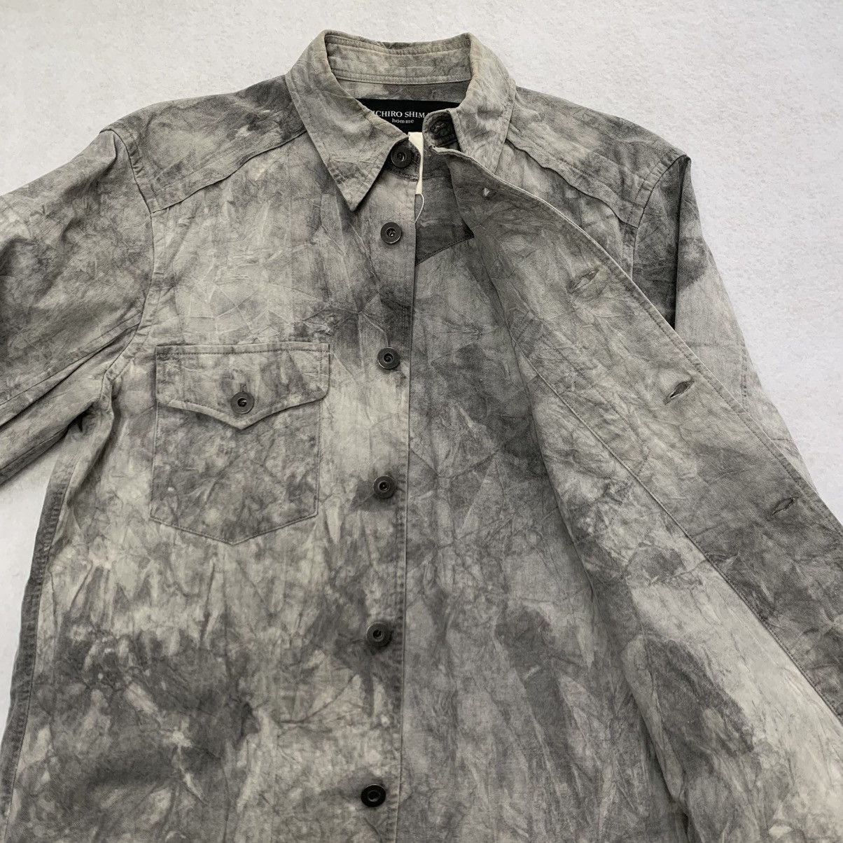Ryuichiro Shimazaki Ryuichiro Shimazaki Homme Marble Wash Denim Shirt Jacket Size US L / EU 52-54 / 3 - 8 Thumbnail