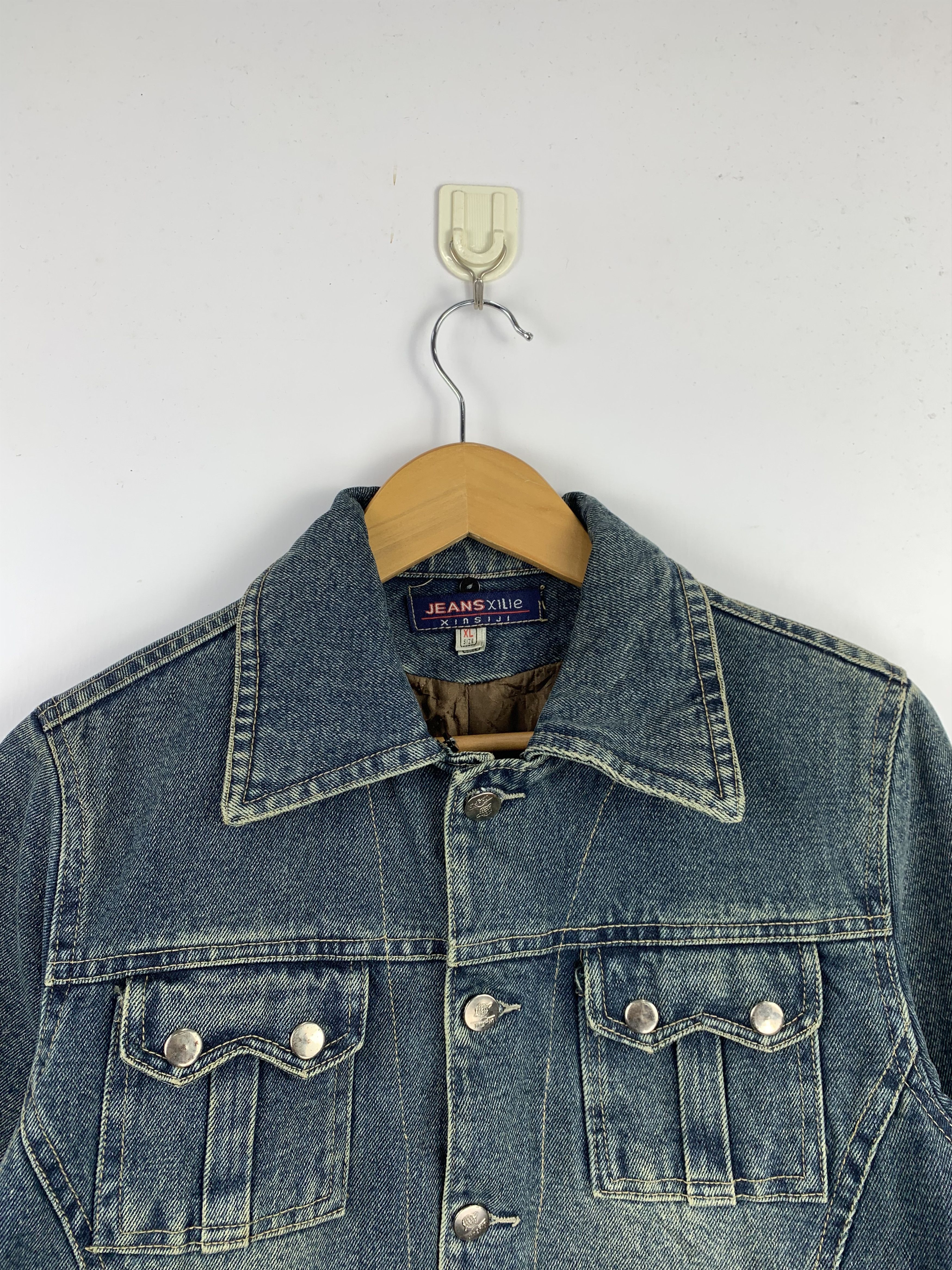 Japanese Brand Vintage Japanese Brand Trucker Denim Jacket J1511 Size US XL / EU 56 / 4 - 2 Thumbnail