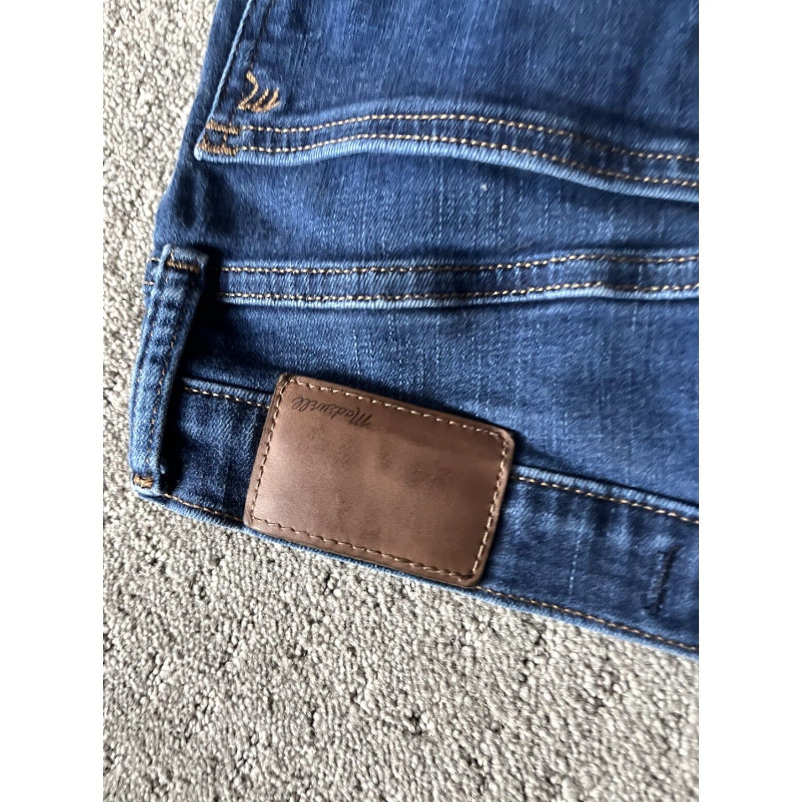 Madewell Madewell Jeans Dark Wash Skinny 9" Mid-Rise Womens Size 27 Casual Collegiate Blue Size 27" / US 4 / IT 40 - 5 Thumbnail