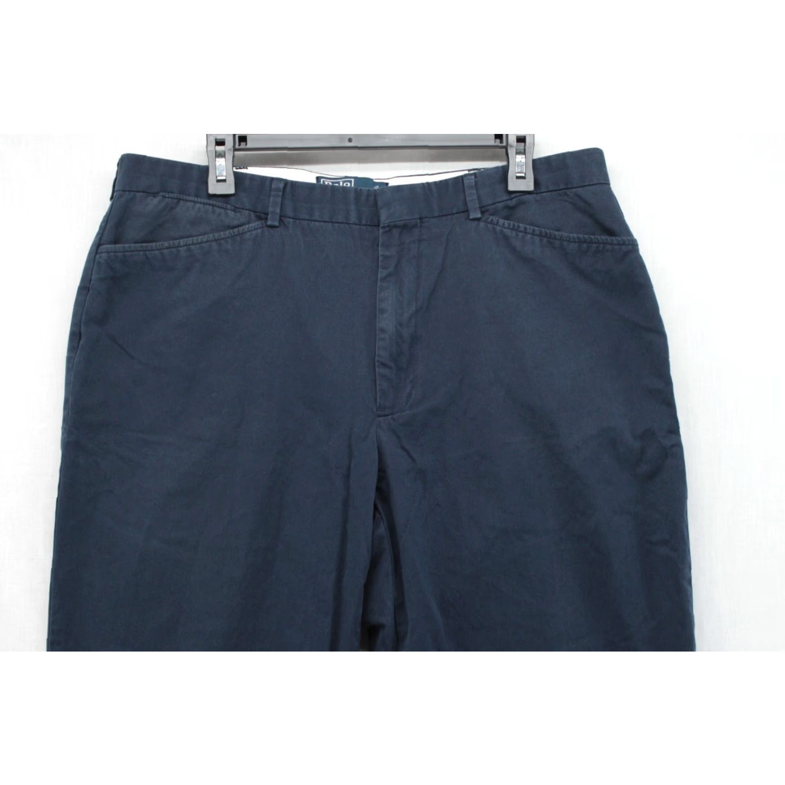 Polo Ralph Lauren Polo Ralph Lauren Pants Men 36x31 Blue Flat Front Chino Trousers Vintage Preppy City Classic 90s Mens Size US M / EU 48-50 / 2 - 2 Thumbnail