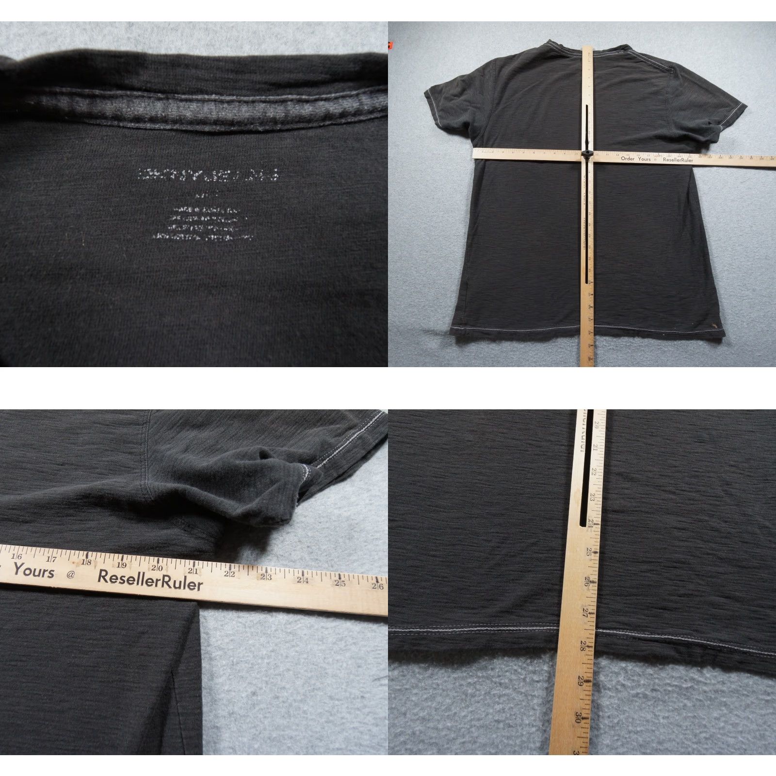 DKNY DKNY Shirt Mens Large Black Grunge Goth Skate Graphic Tee Faded Crewneck Adult Size US L / EU 52-54 / 3 - 8 Thumbnail