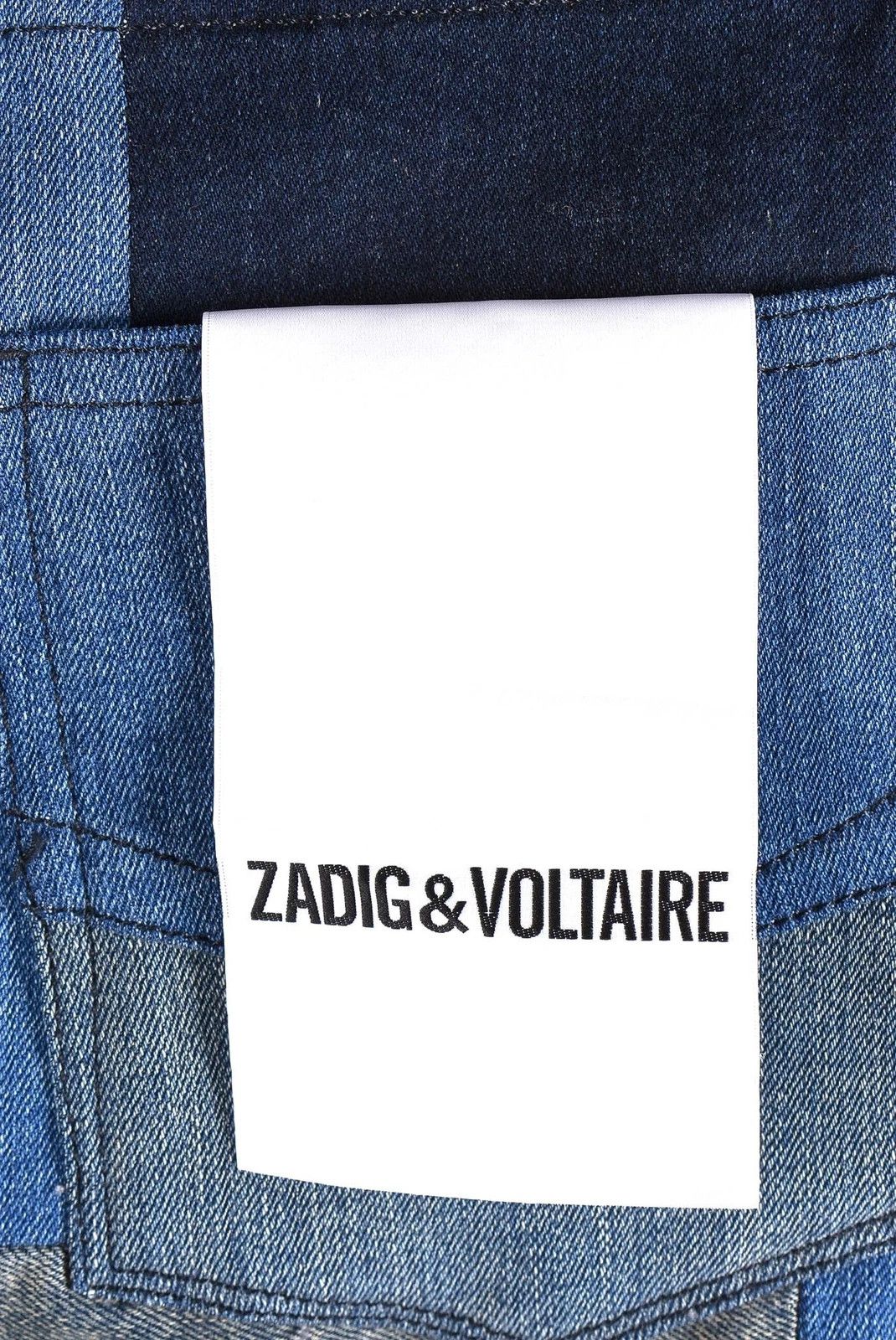 Zadig & Voltaire Women's Zadig & Voltaire Denim Patchwork Mini Skirt Size 30" / US 8 / IT 44 - 6 Thumbnail