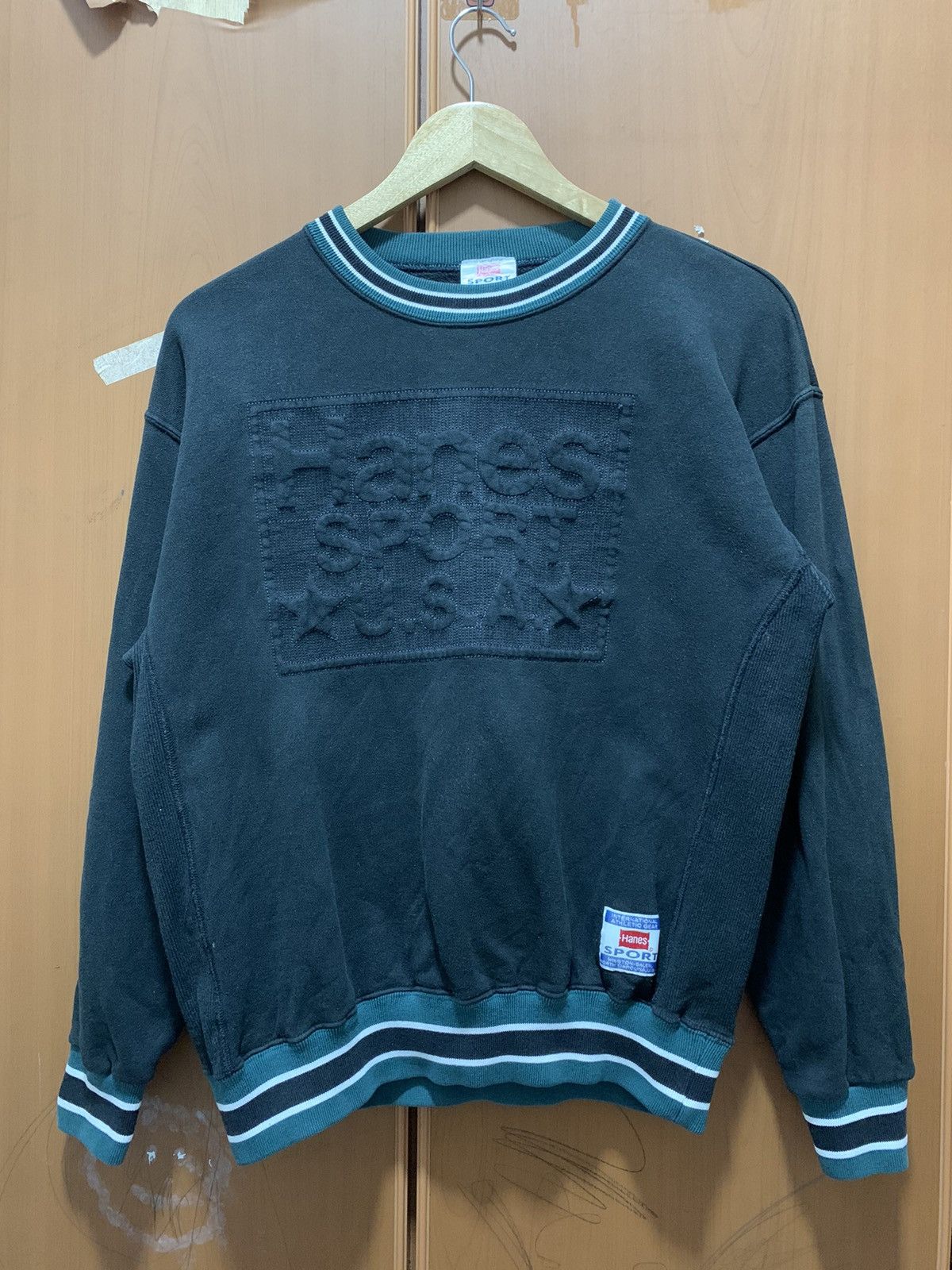 Hanes Vintage Hanes Sport USA Sweatshirt Size US M / EU 48-50 / 2 - 1 Thumbnail