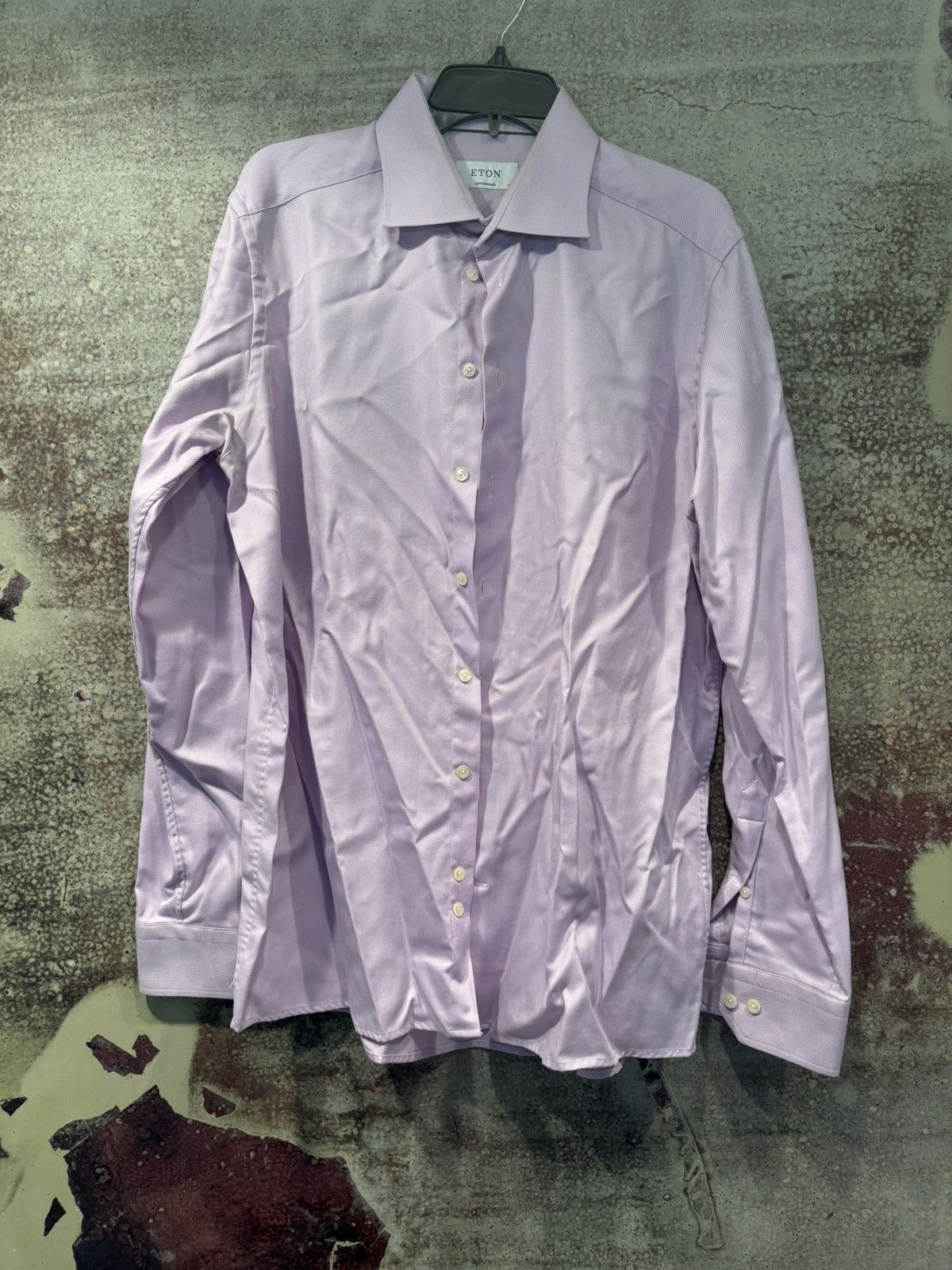 Eton Eton Designer Button Up Shirt XXL Purple Size US XXL / EU 58 / 5 - 1 Thumbnail