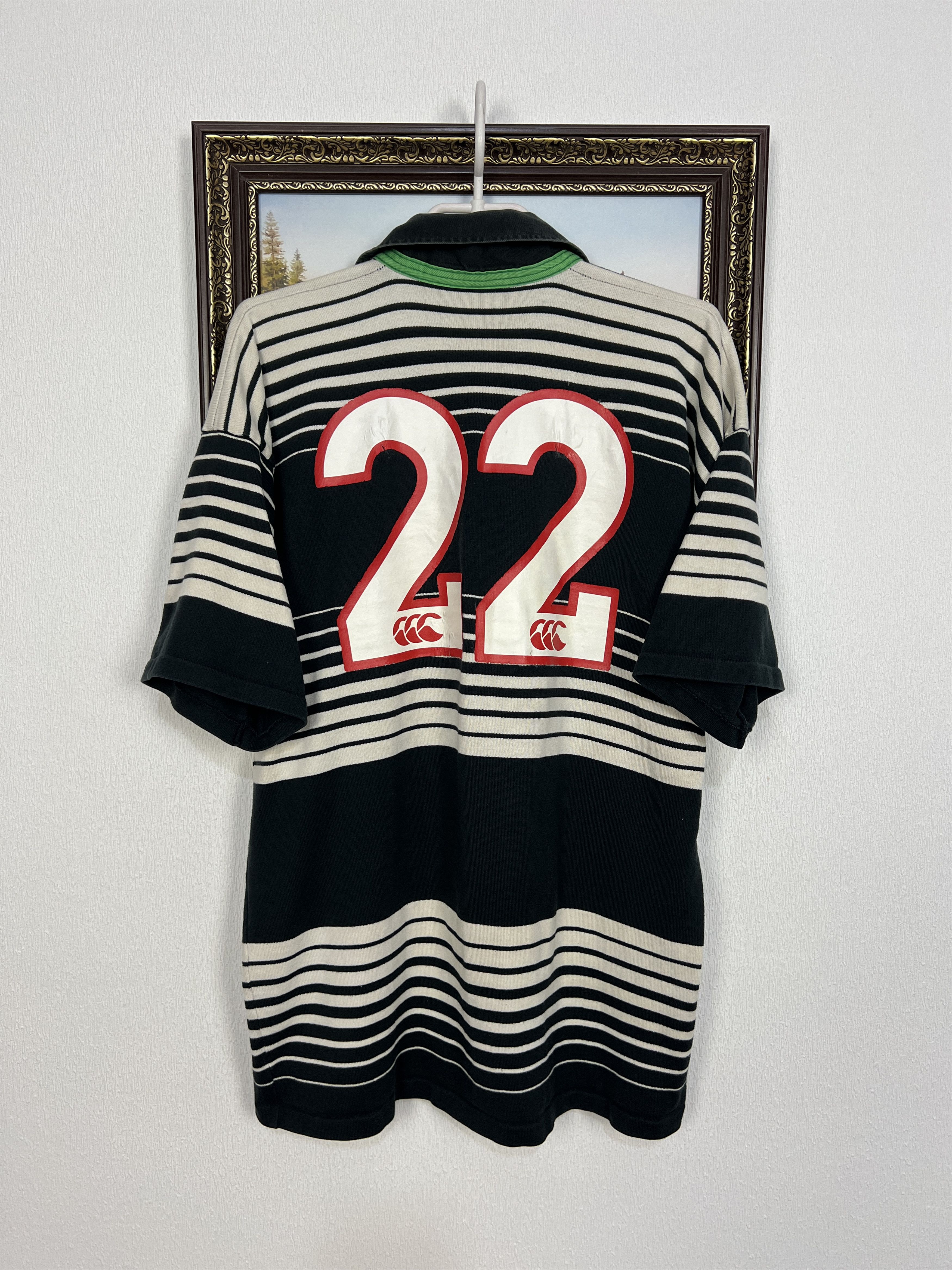 Canterbury of New Zealand Canterbury Player Issue Bedwas Rugby Union Jersey Trikot Size US L / EU 52-54 / 3 - 7 Thumbnail