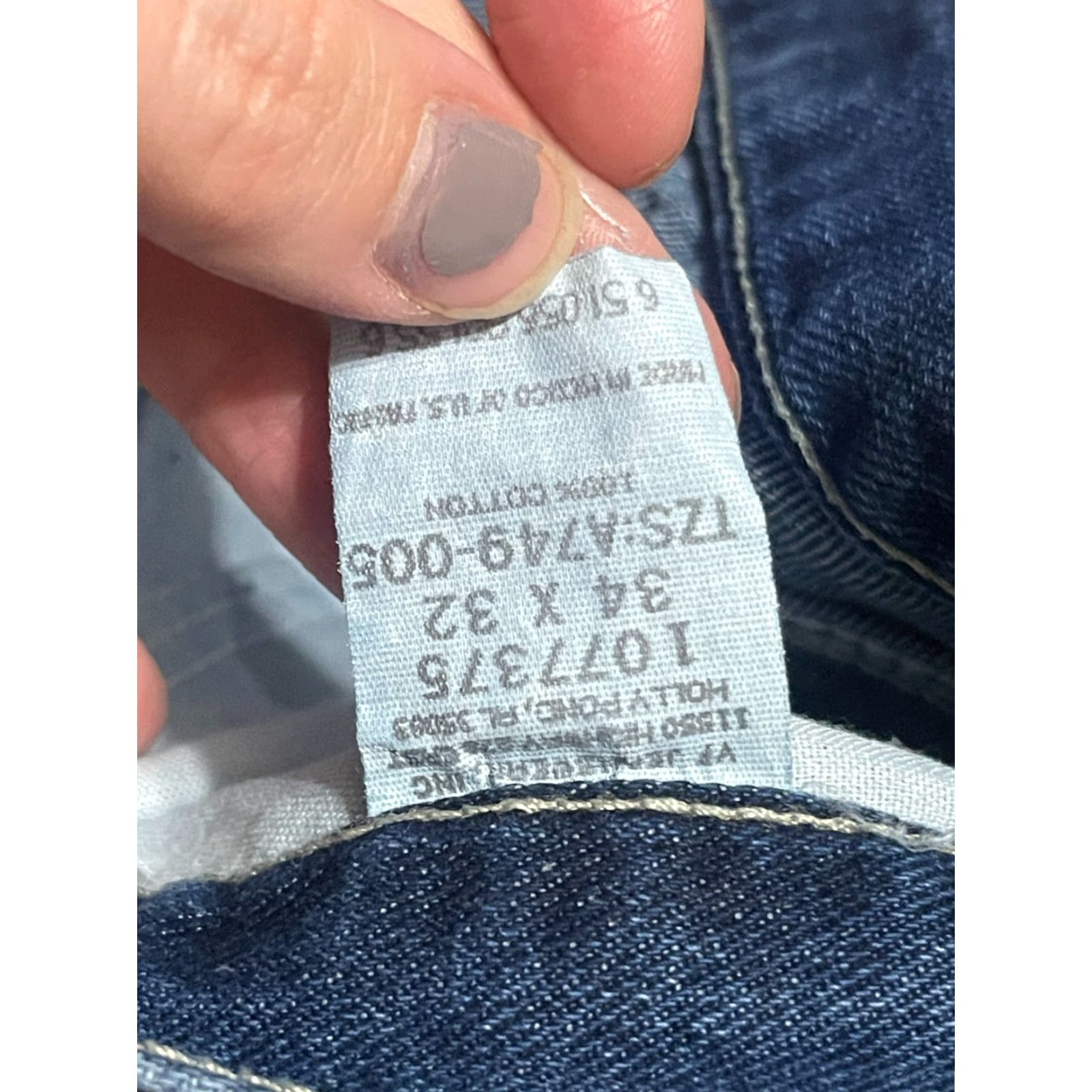 Vintage Riders Jeans Men’s 34x32 Blue Denim Straight Leg Pockets Size US 34 / EU 50 - 6 Thumbnail