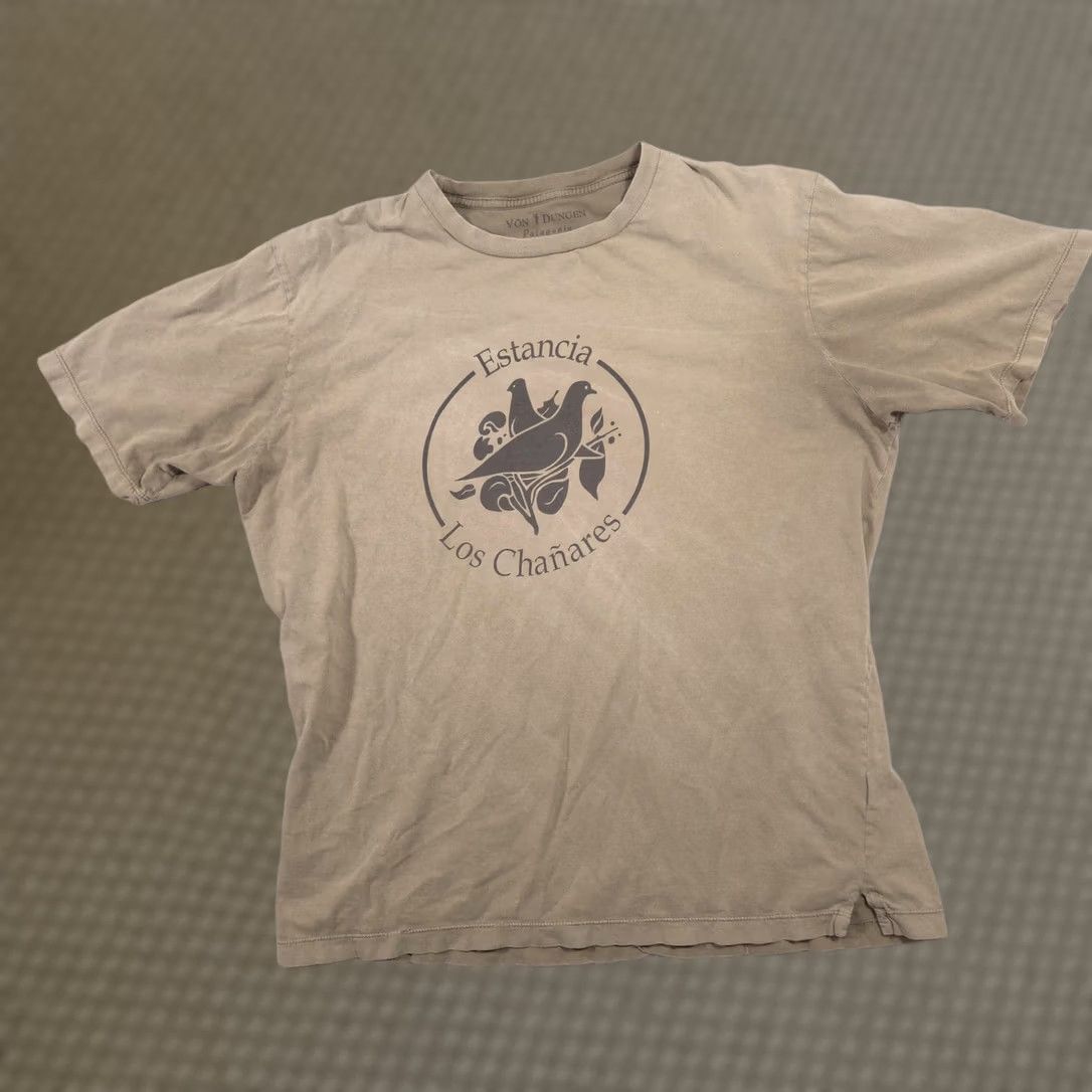 Vintage VINTAGE Von T Dungen Shirt Mens XL Beige Estancia Los Chañares Hunting Tee 1000 Club Size US XL / EU 56 / 4 - 1 Thumbnail