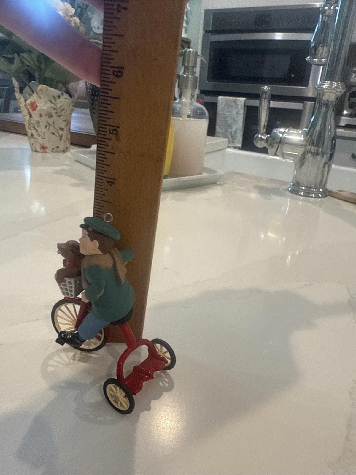 Designer Hallmark Keepsake Ornament Biking Buddies Boy & His Dog 1997 Size ONE SIZE - 3 Thumbnail
