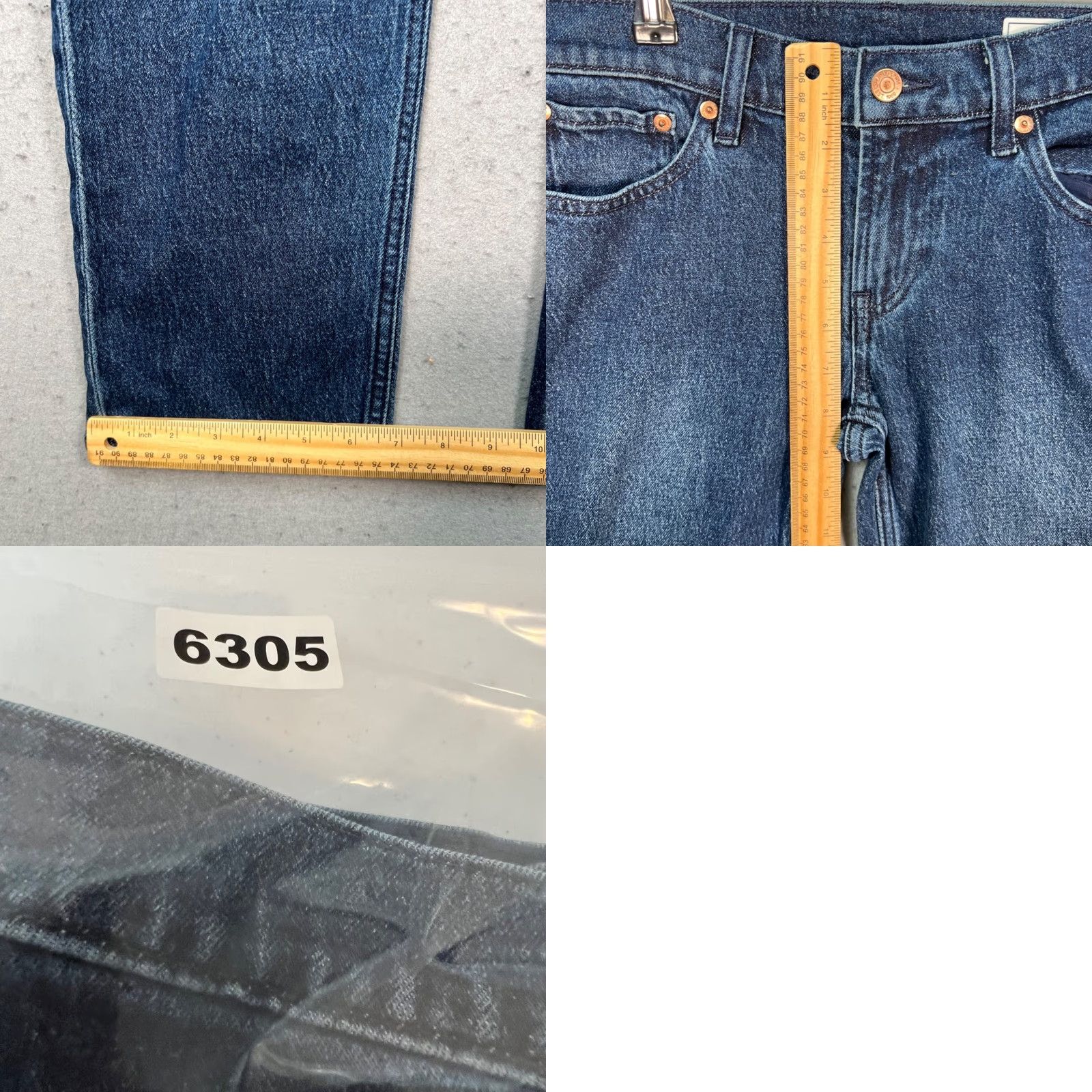 Gap Gap 1969 90s Vintage Jeans Womens Size 28 Regular Dark Wash Straight 5-Pocket Denim Cotton Polyester Blue Mens? Size 28" / US 6 / IT 42 - 8 Thumbnail