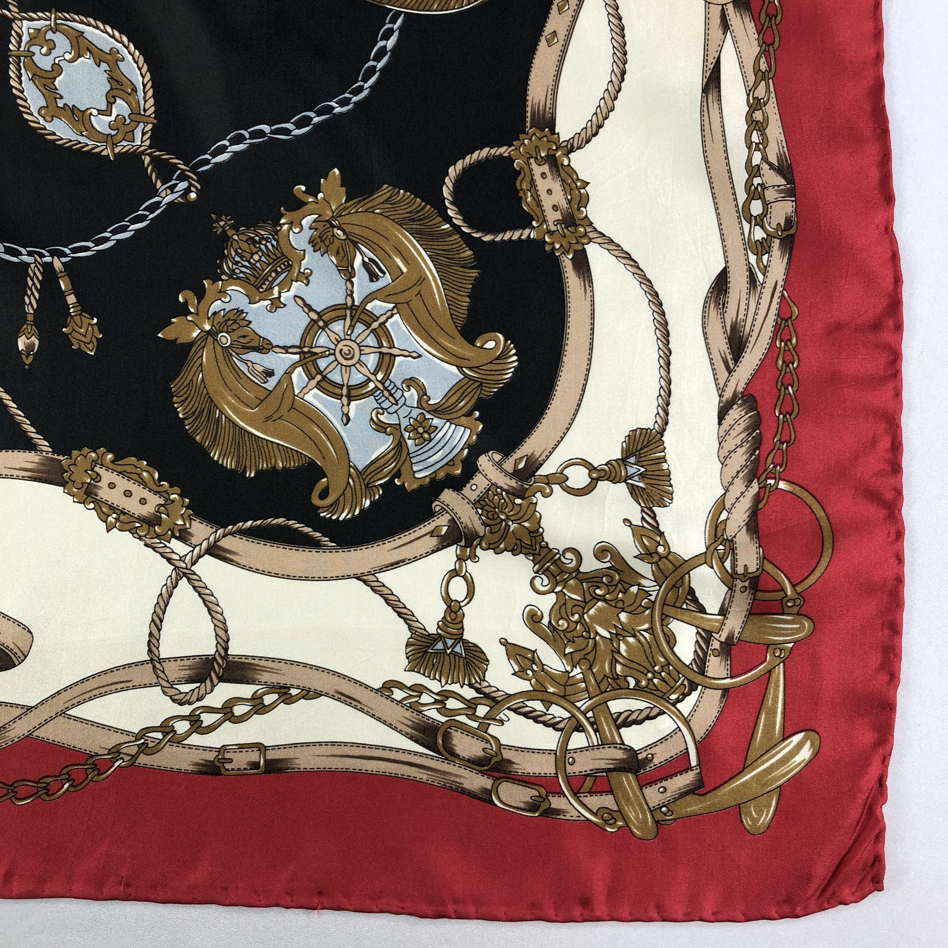 Vintage Vintage Silk Scarf Size ONE SIZE - 4 Thumbnail