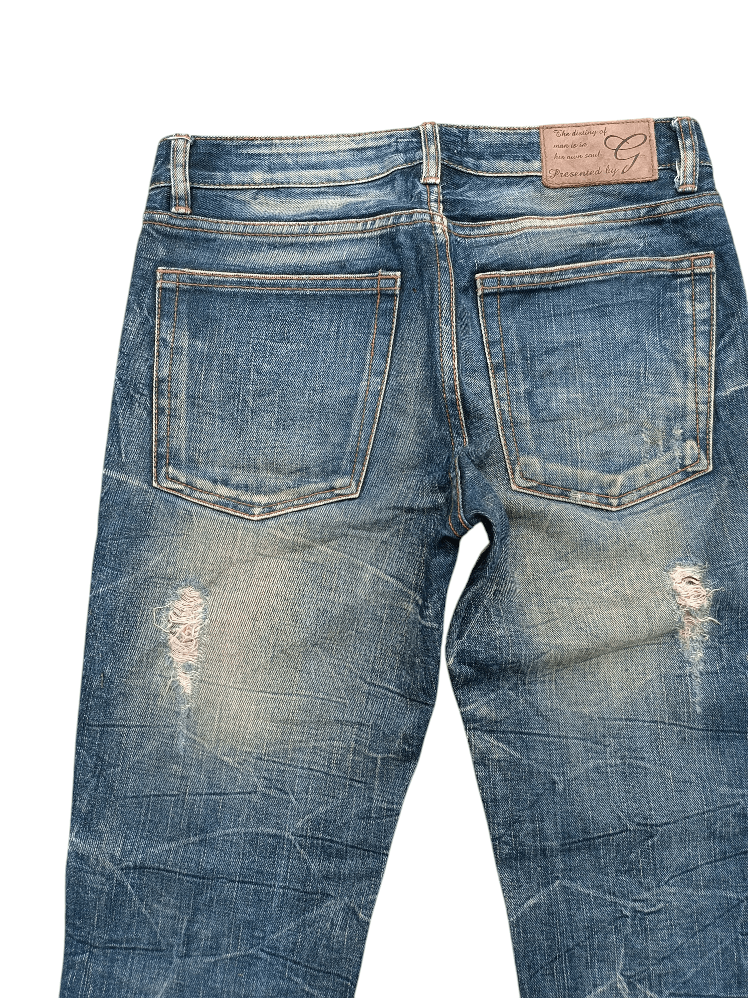 Japanese Brand Flared Bootcut Distressed Whiskers Japanese Brand GOA Denim Size US 30 / EU 46 - 13 Thumbnail