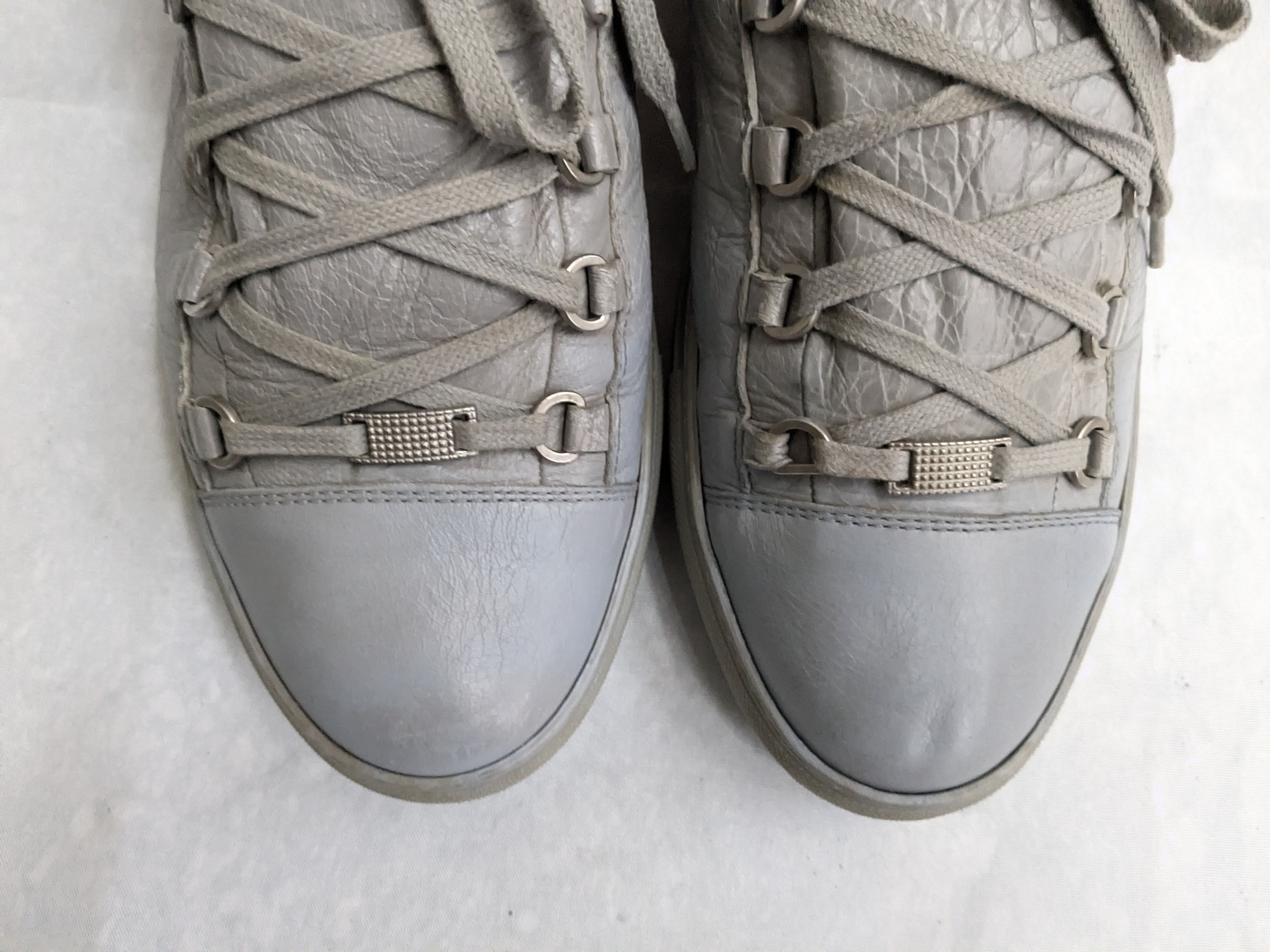 Balenciaga Balenciaga Arena Gray 11 High Tops Leather Size US 13 / EU 46 - 3 Thumbnail