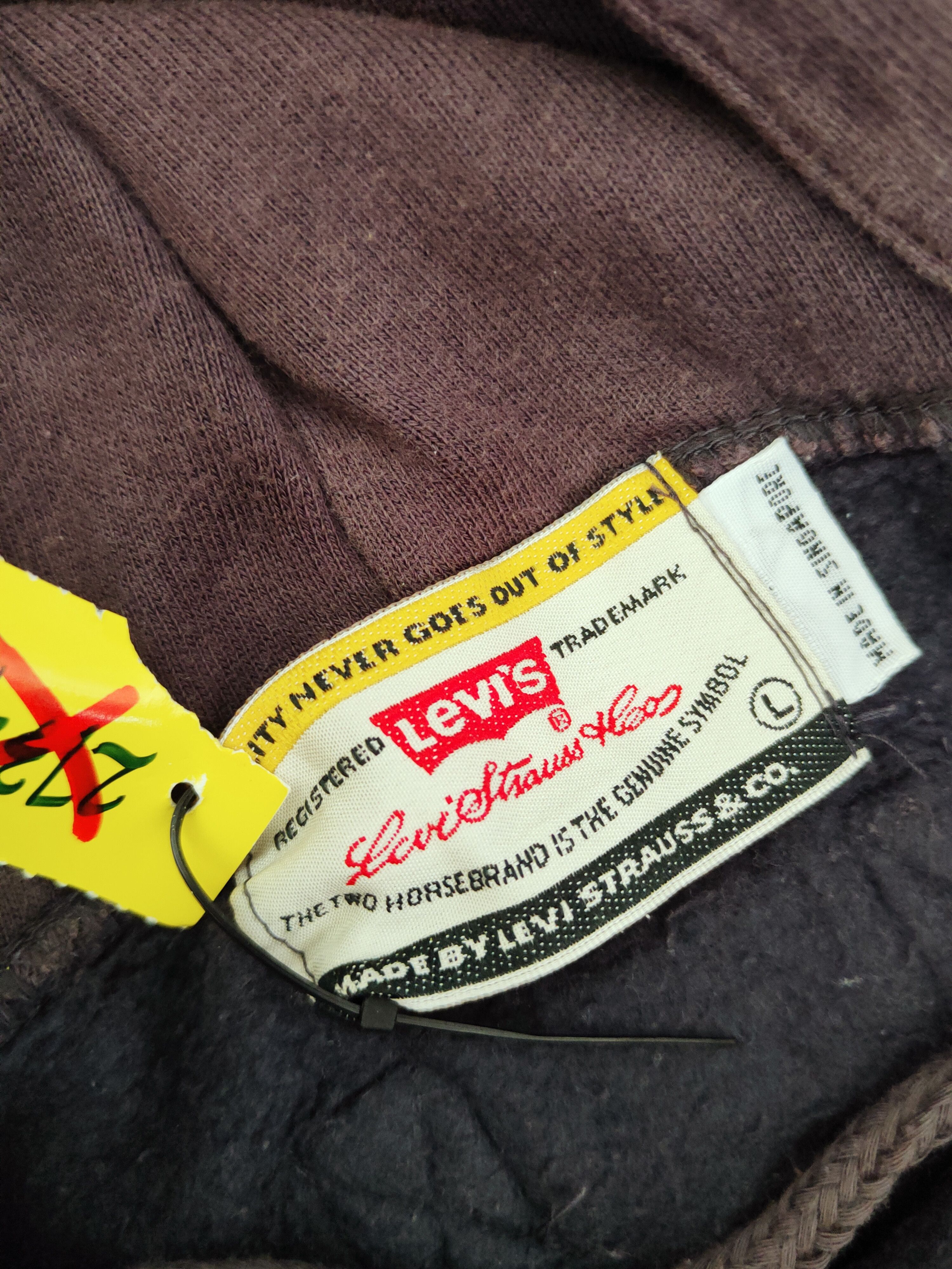 Levi's Levi's Dark Brown faded vintage Hoodie Sweatshirts #W808 Size US L / EU 52-54 / 3 - 12 Thumbnail