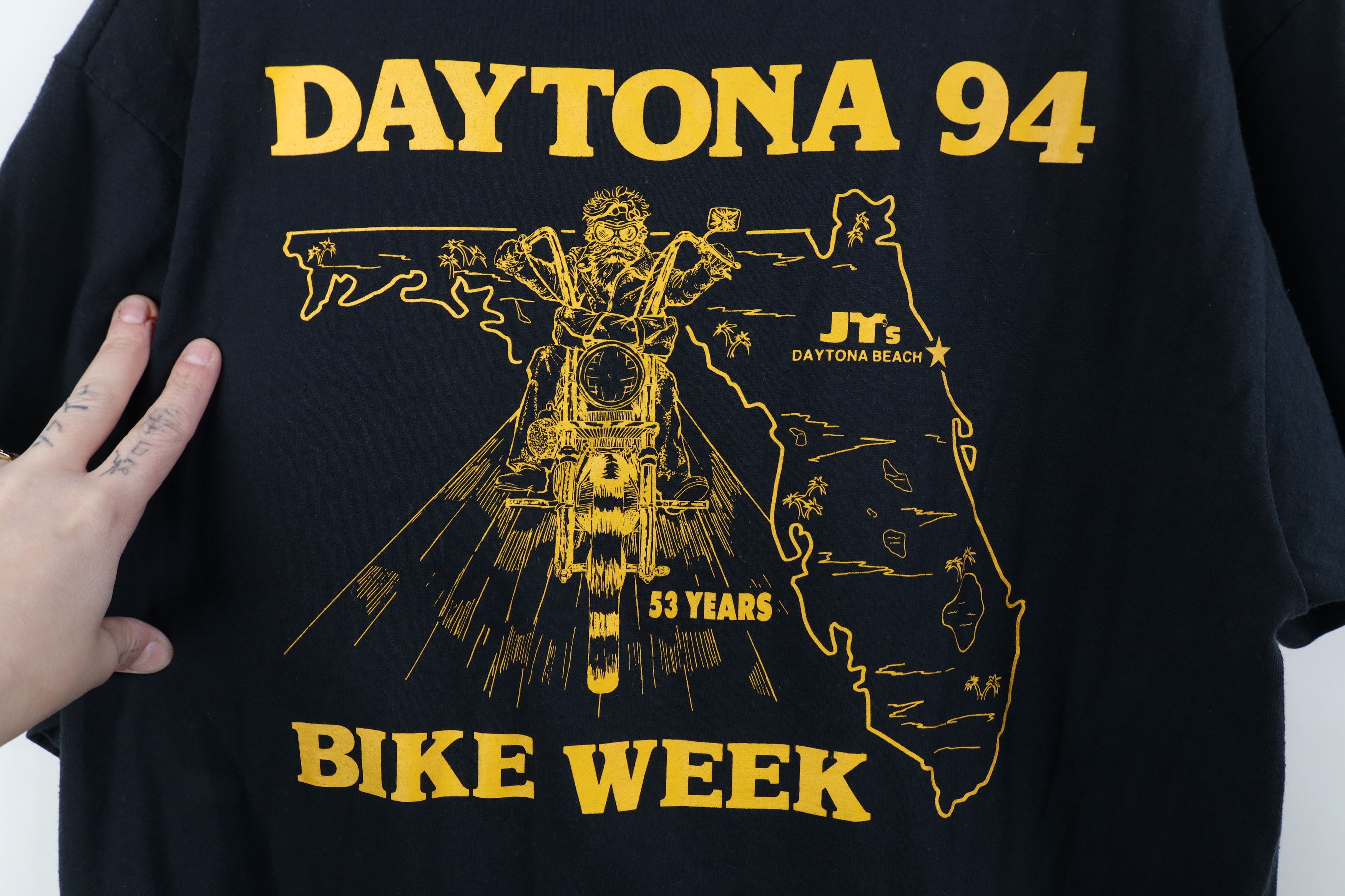 Vintage Vintage 90s Daytona Bike Week Motorcycle Eagle T-Shirt USA Size US L / EU 52-54 / 3 - 11 Thumbnail