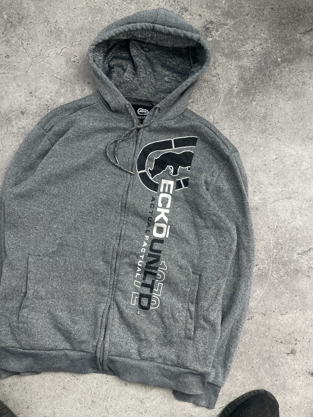 Ecko Unltd. Vintage Big Logo Rare Skate Rap Ecko Unltd Zip Hoodie Size US XL / EU 56 / 4 - 2 Thumbnail
