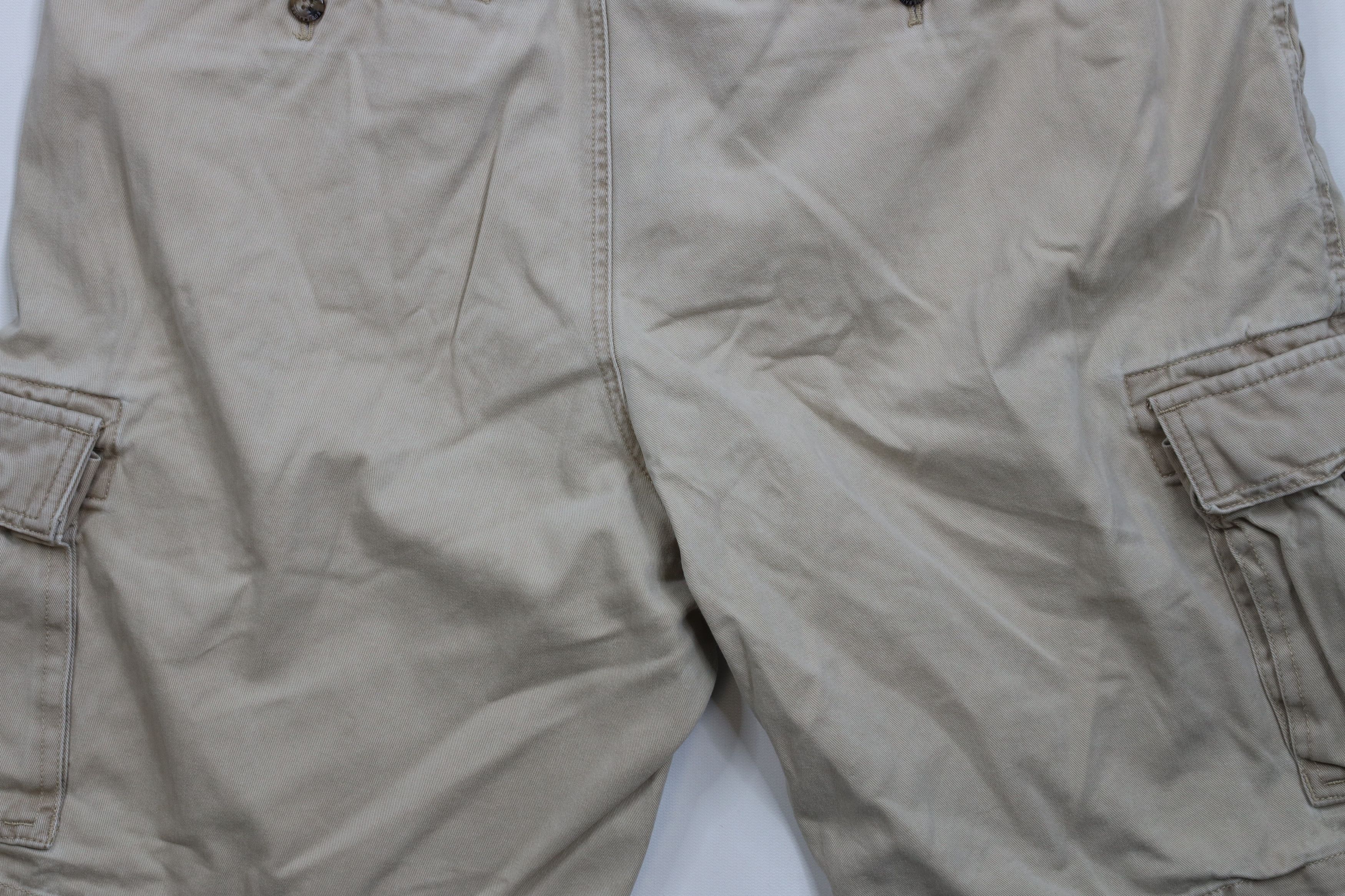 Eddie Bauer × Vintage Vintage Eddie Bauer Heavyweight Cotton Cargo Shorts Beige Size US 40 / EU 56 - 10 Thumbnail