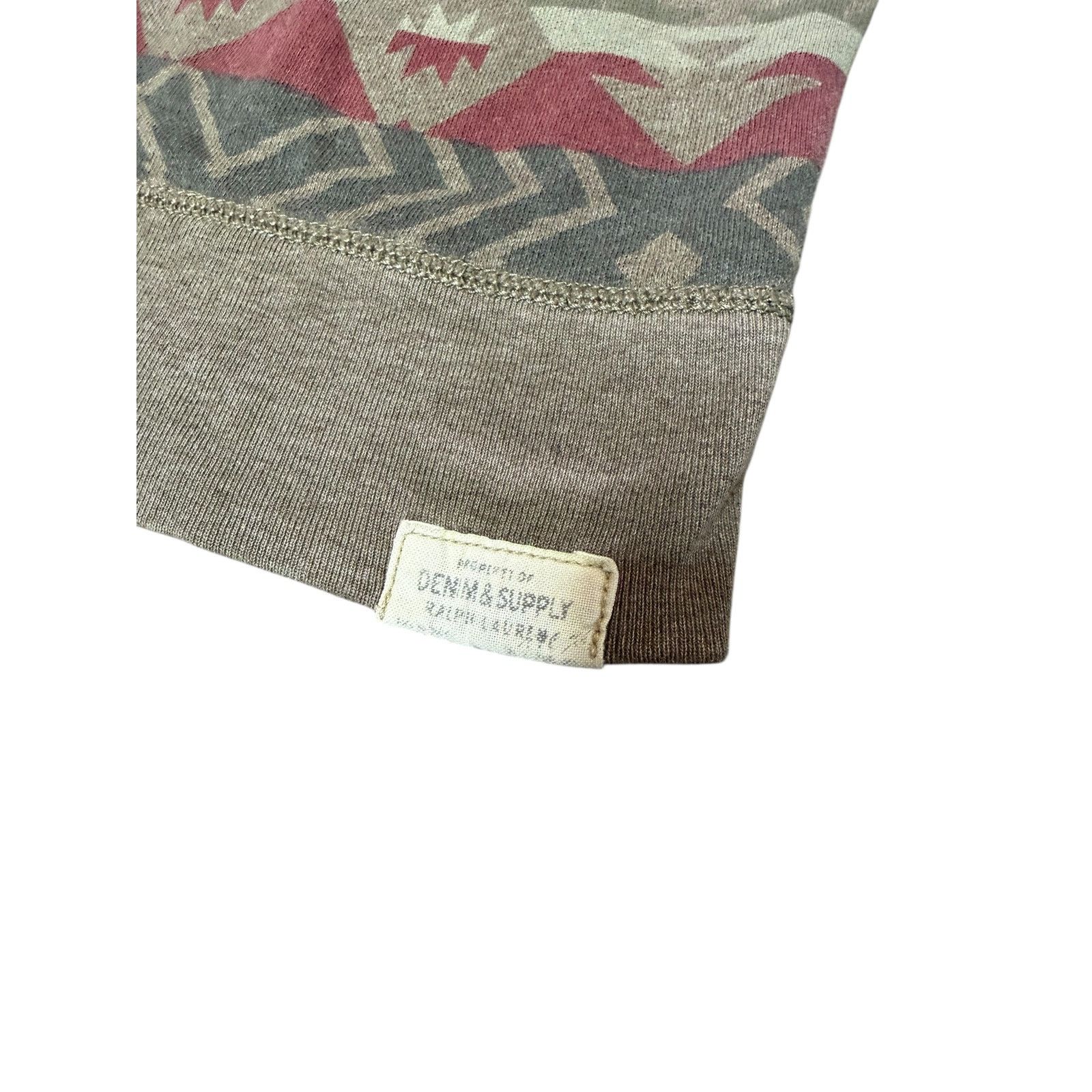 Polo Ralph Lauren × Vintage Polo Ralph Lauren Denim & Supply Aztec Crewneck Sweatshirt Size US S / EU 44-46 / 1 - 4 Thumbnail