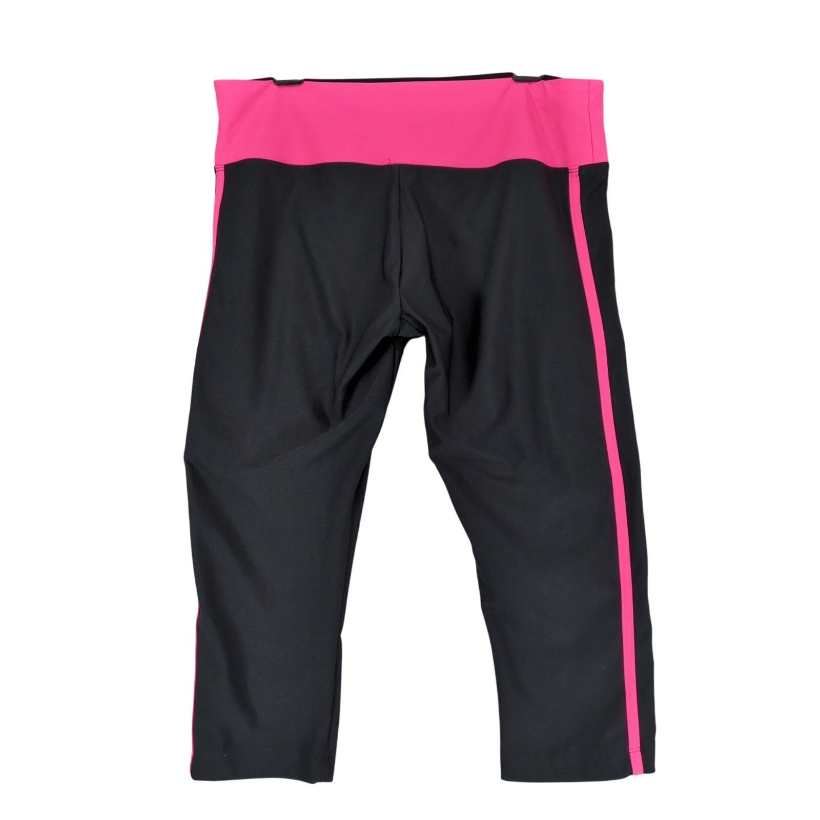 Steve Madden Steve Madden Women's M Black & Neon Pink Short Leggings Size 30" / US 8 / IT 44 - 2 Thumbnail