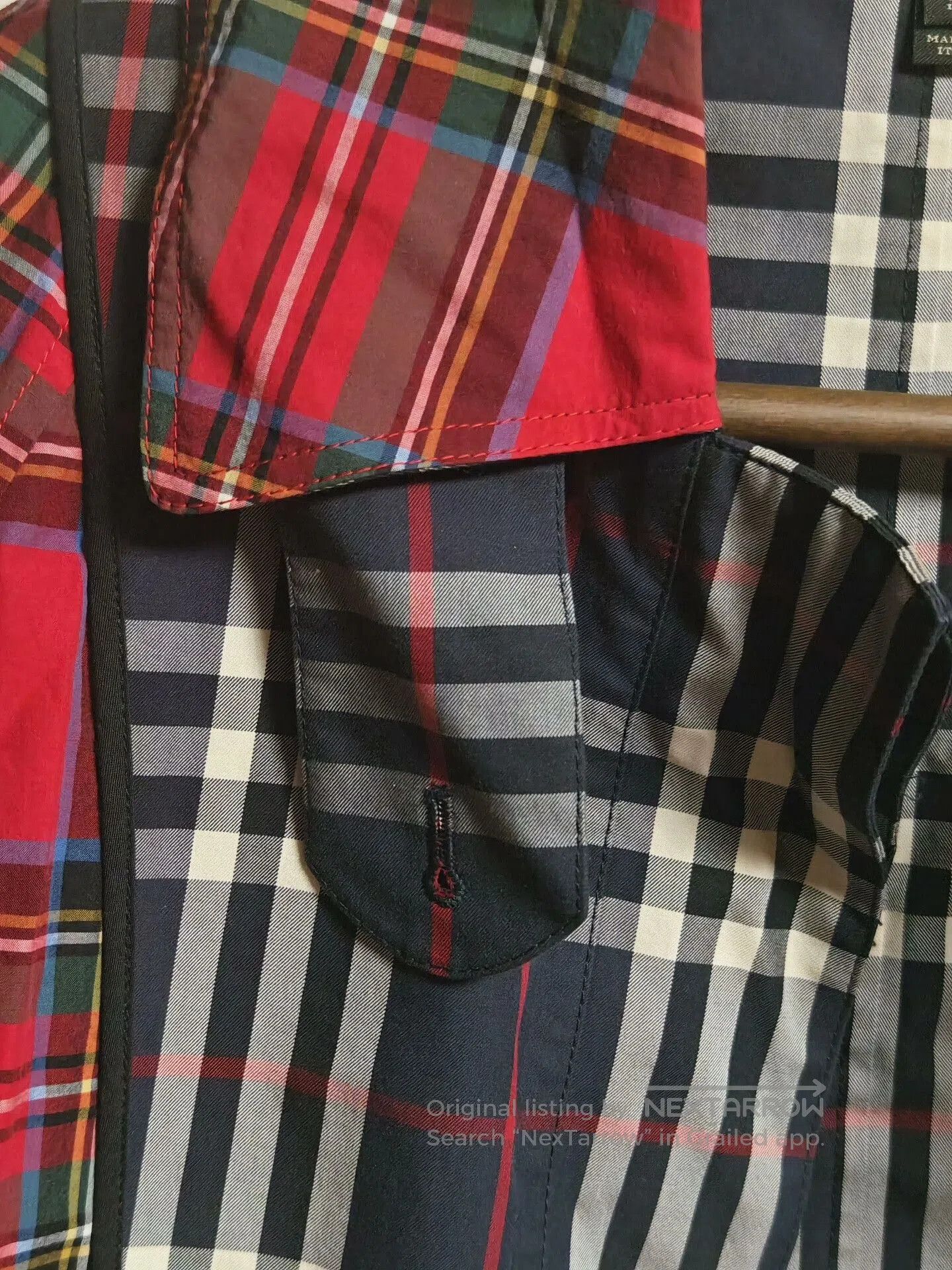 Burberry Burberry FW18 Limited Red Blue Plaid Trench. Size XS / US 0-2 / IT 36-38 - 7 Thumbnail
