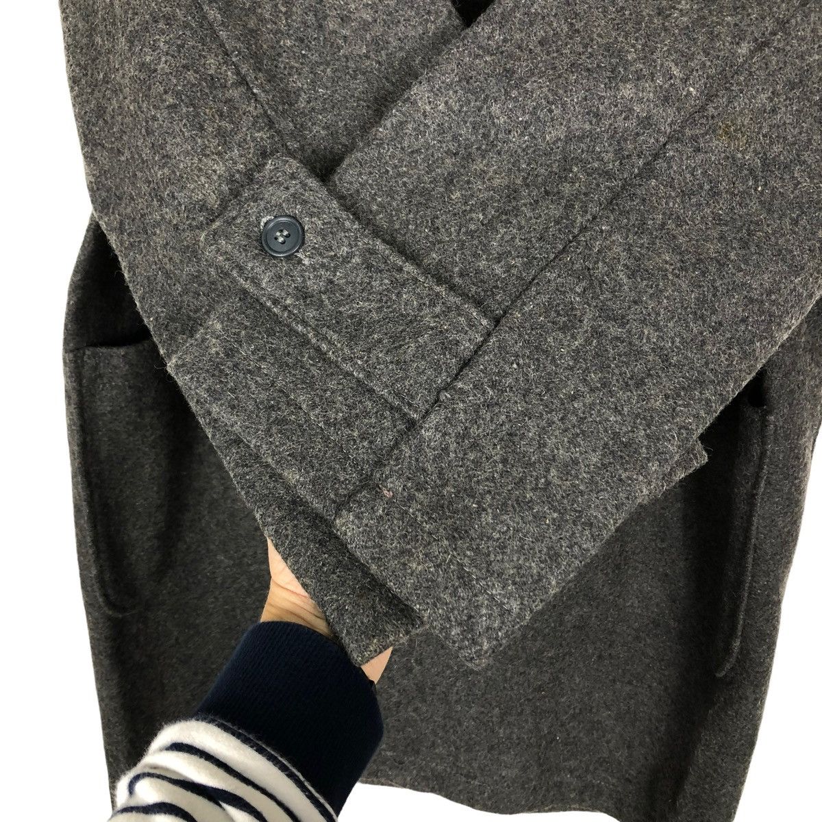 Schott 🔥HERRINGBONE WOOL LONG JACKET SCHOTT DUFFLE MADE IN USA Size US L / EU 52-54 / 3 - 13 Thumbnail