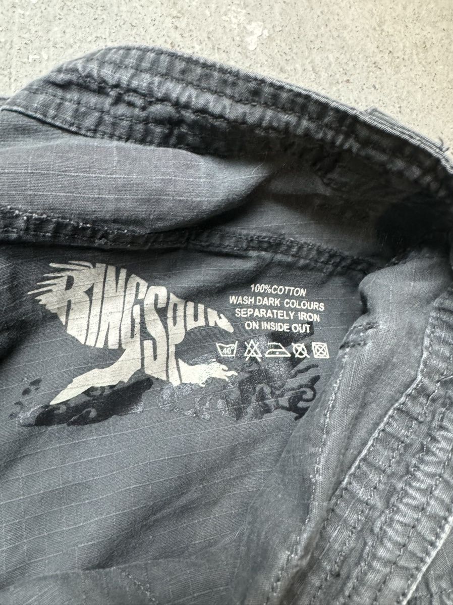 Ringspun × Vintage Vintage Y2K Ringspun Art Avantgarde Cargo Military Shorts Size US 33 - 5 Thumbnail